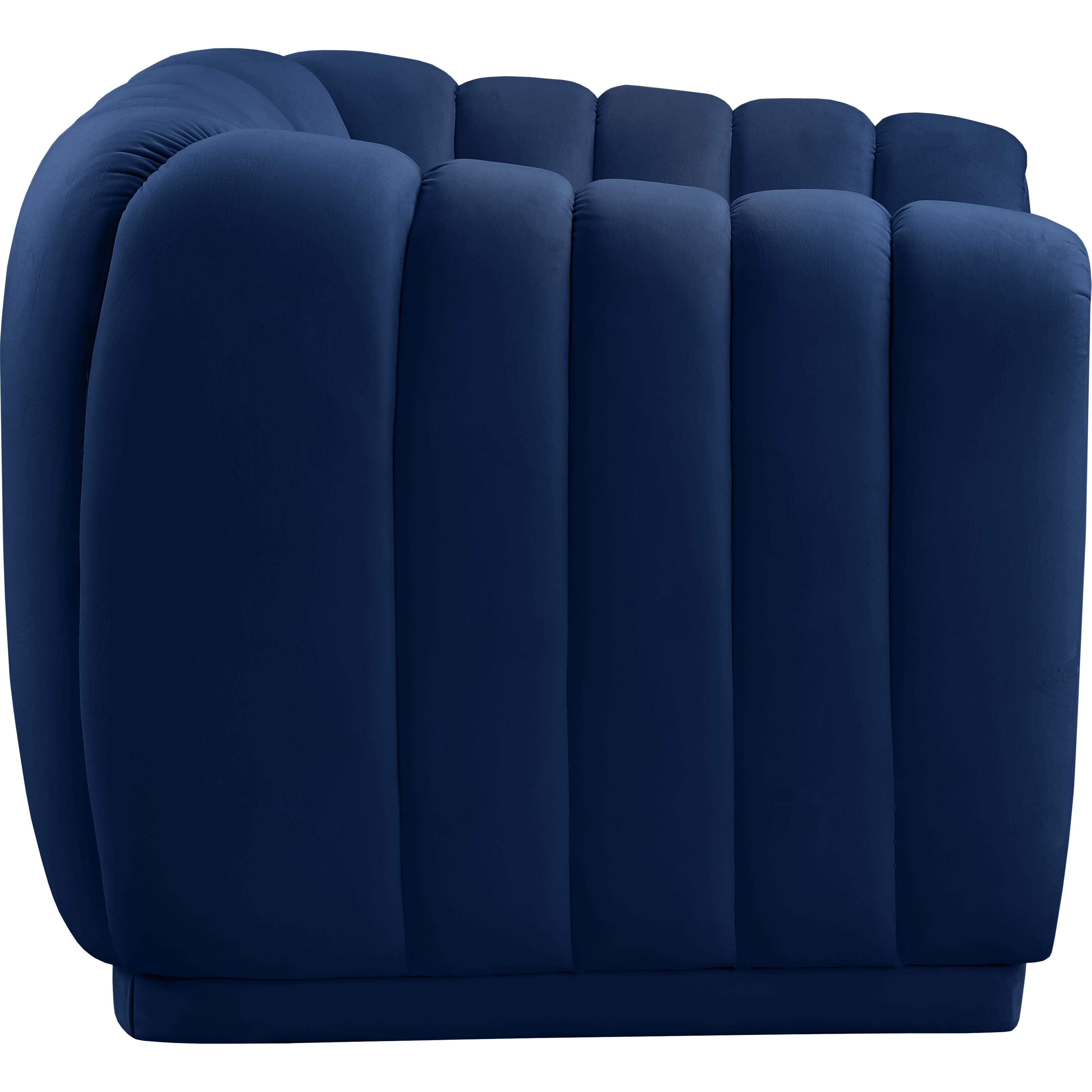 Meridian Dixie Navy Velvet Chair