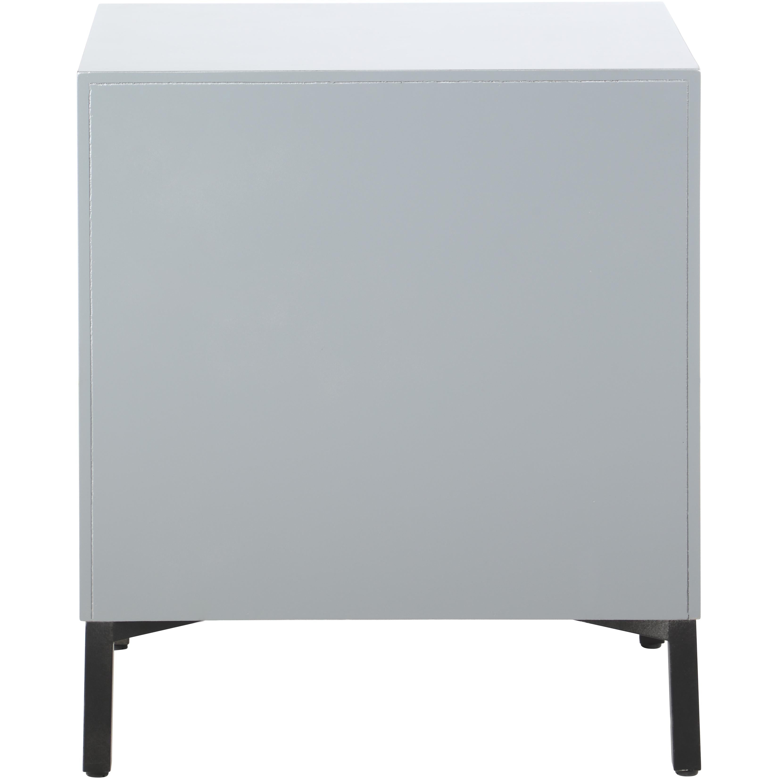 Meridian Glitz Antique Silver Side Table