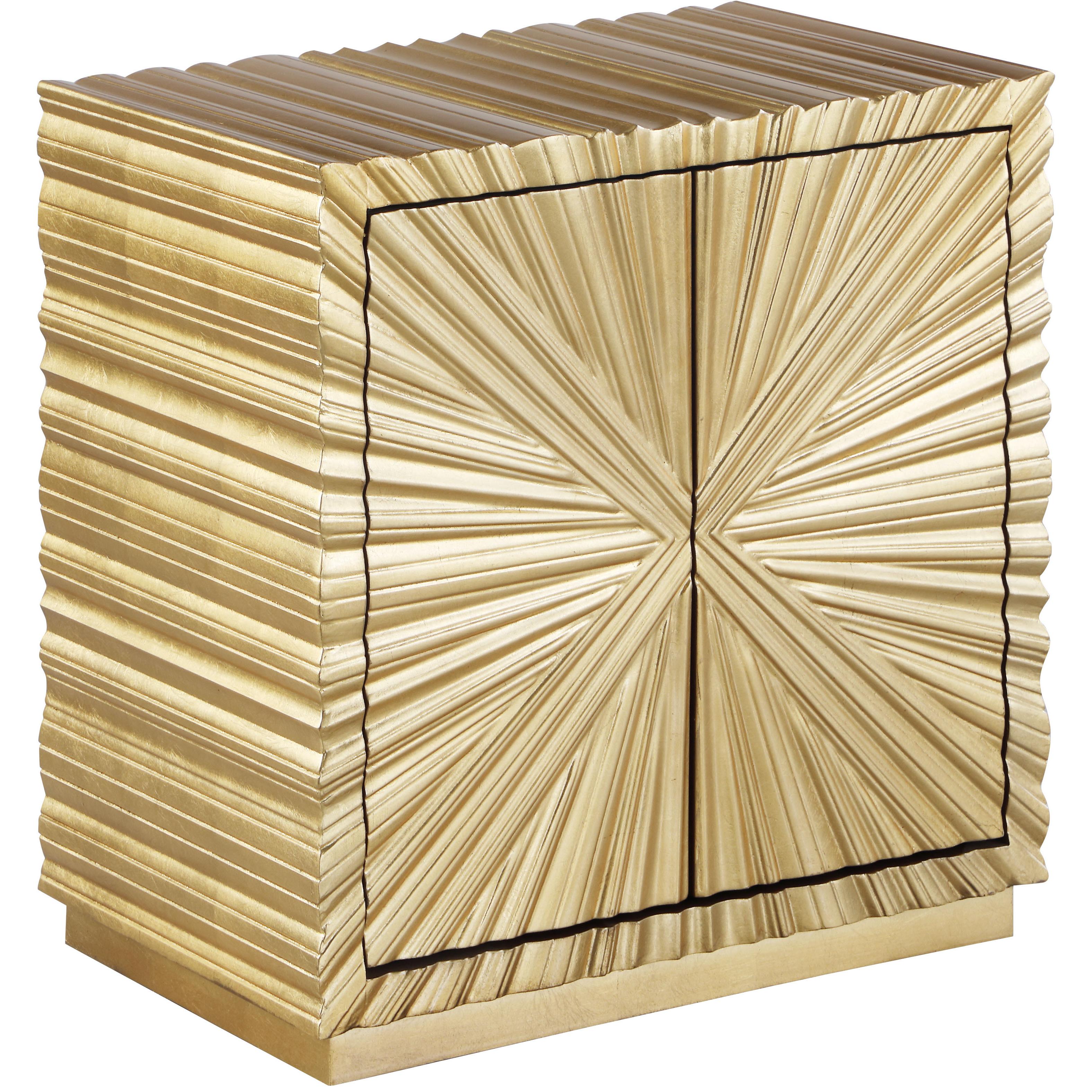 Meridian Golda Gold Side Table