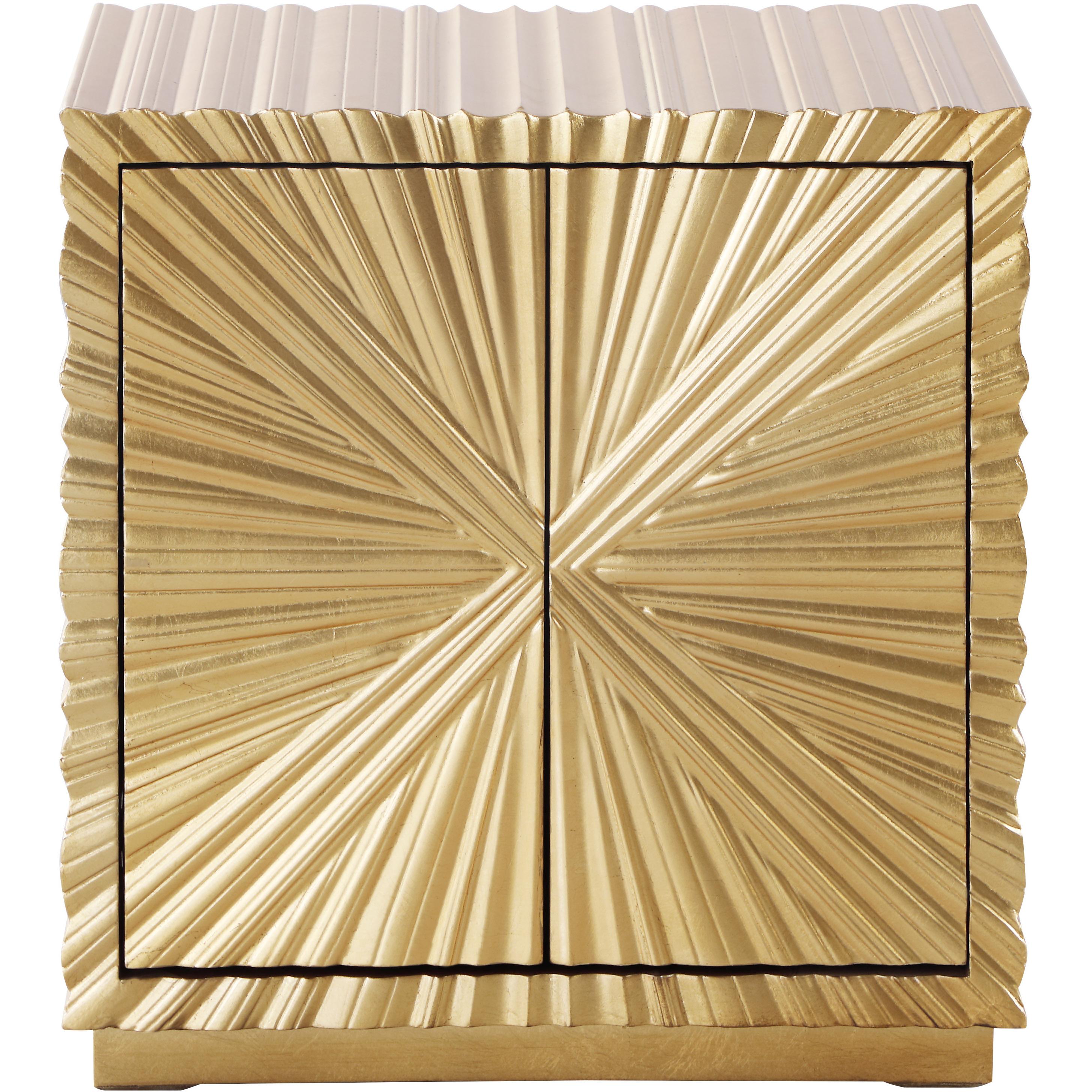 Meridian Golda Gold Side Table