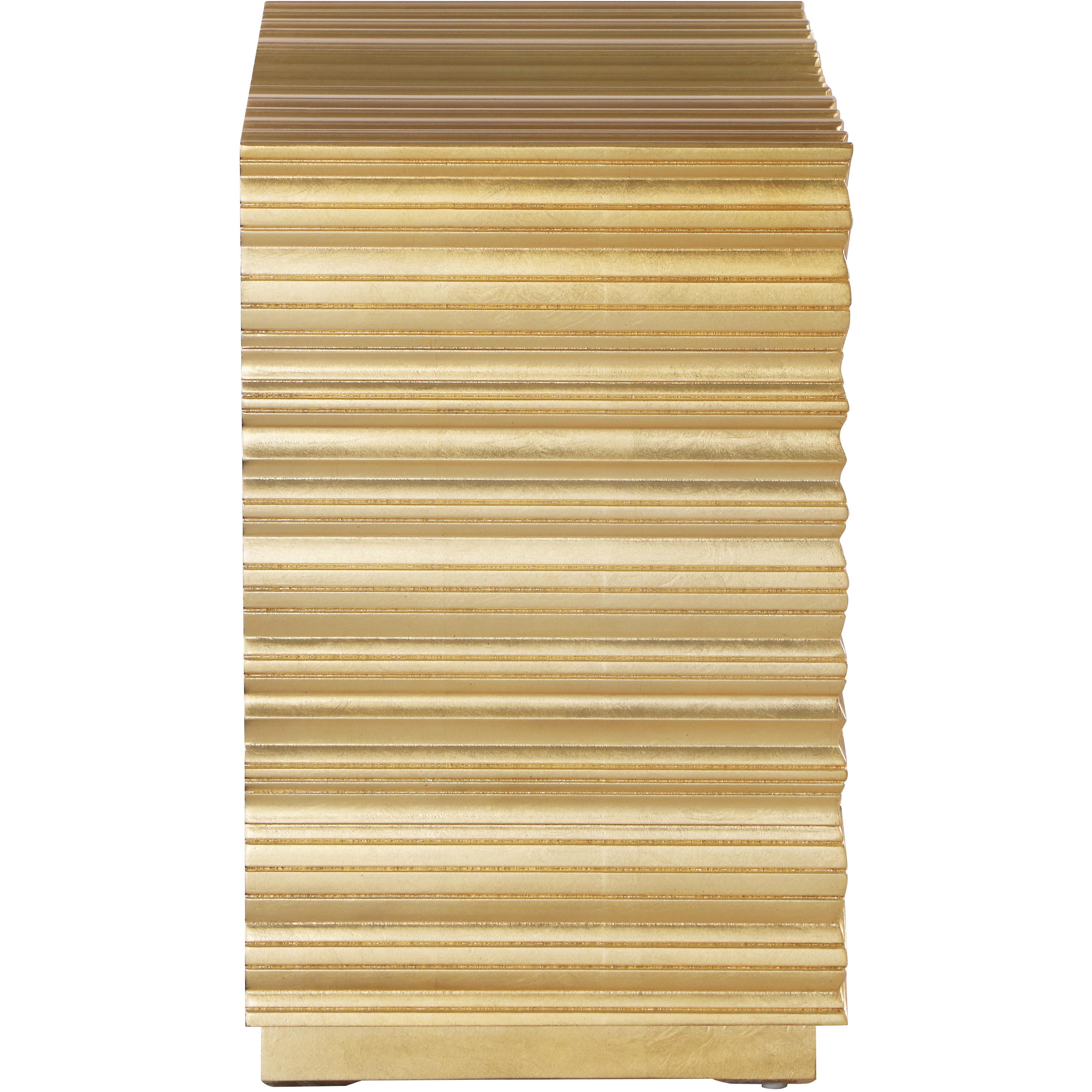 Meridian Golda Gold Side Table