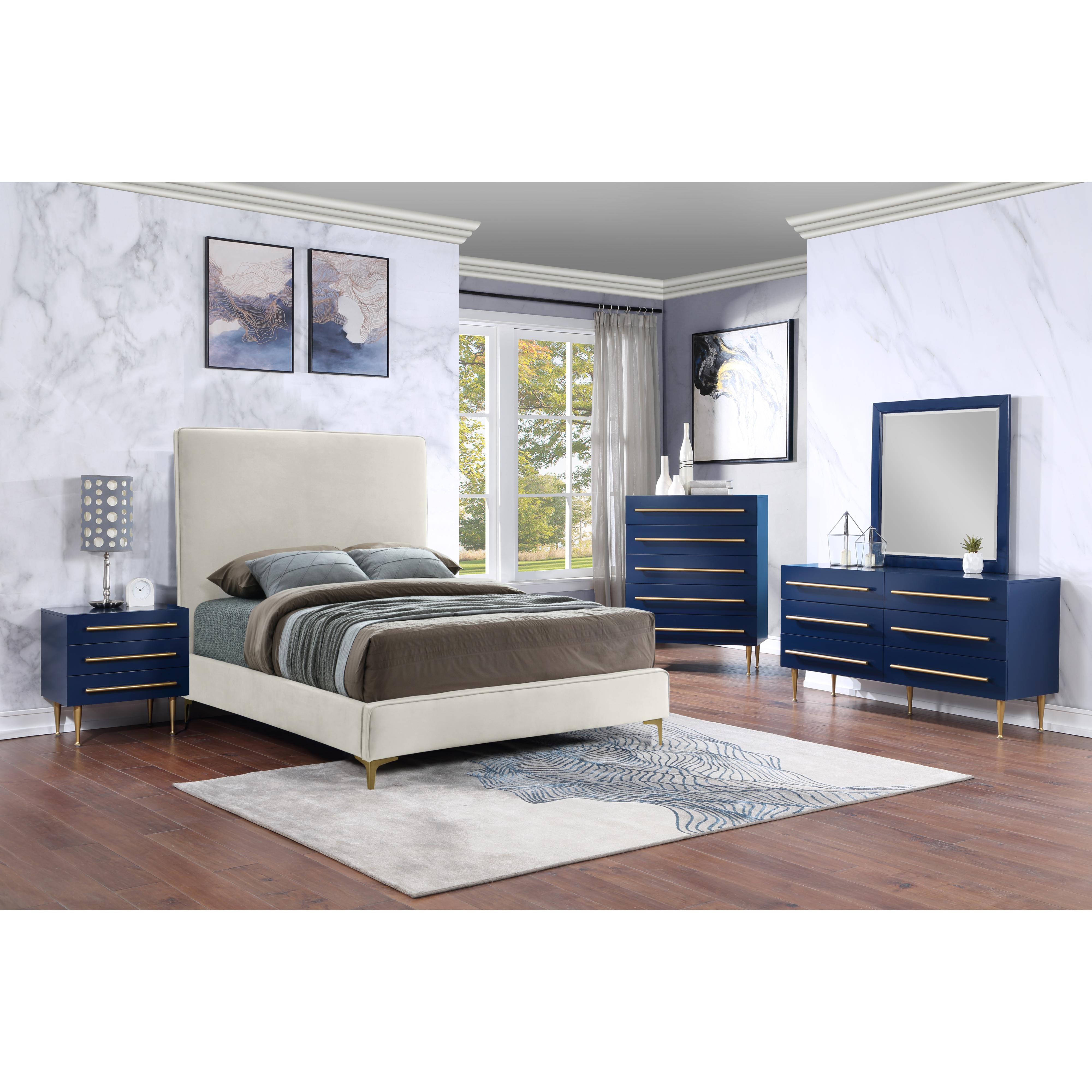 Meridian Marisol Navy Mirror