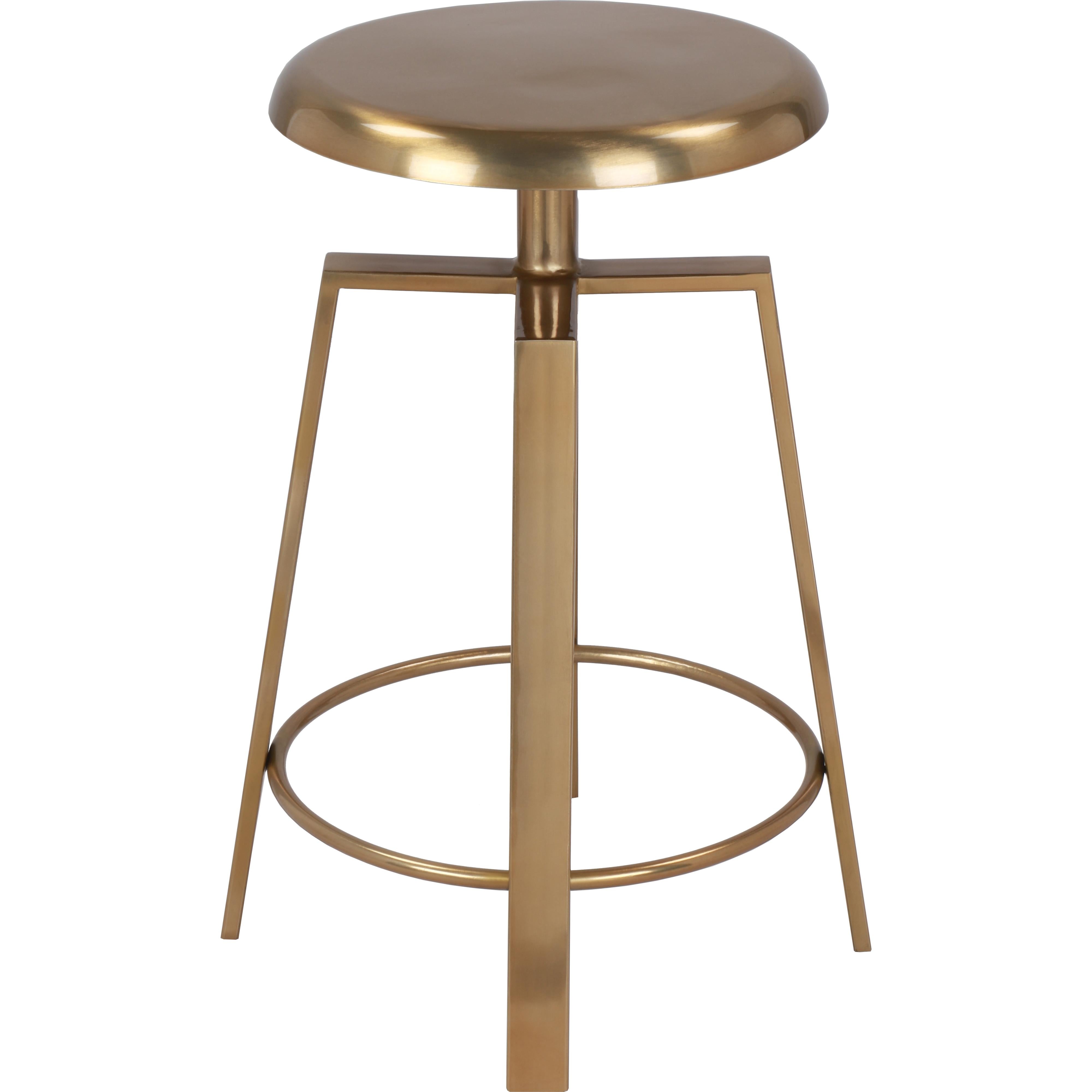 Meridian Lang Gold Iron Counter/Bar Stool