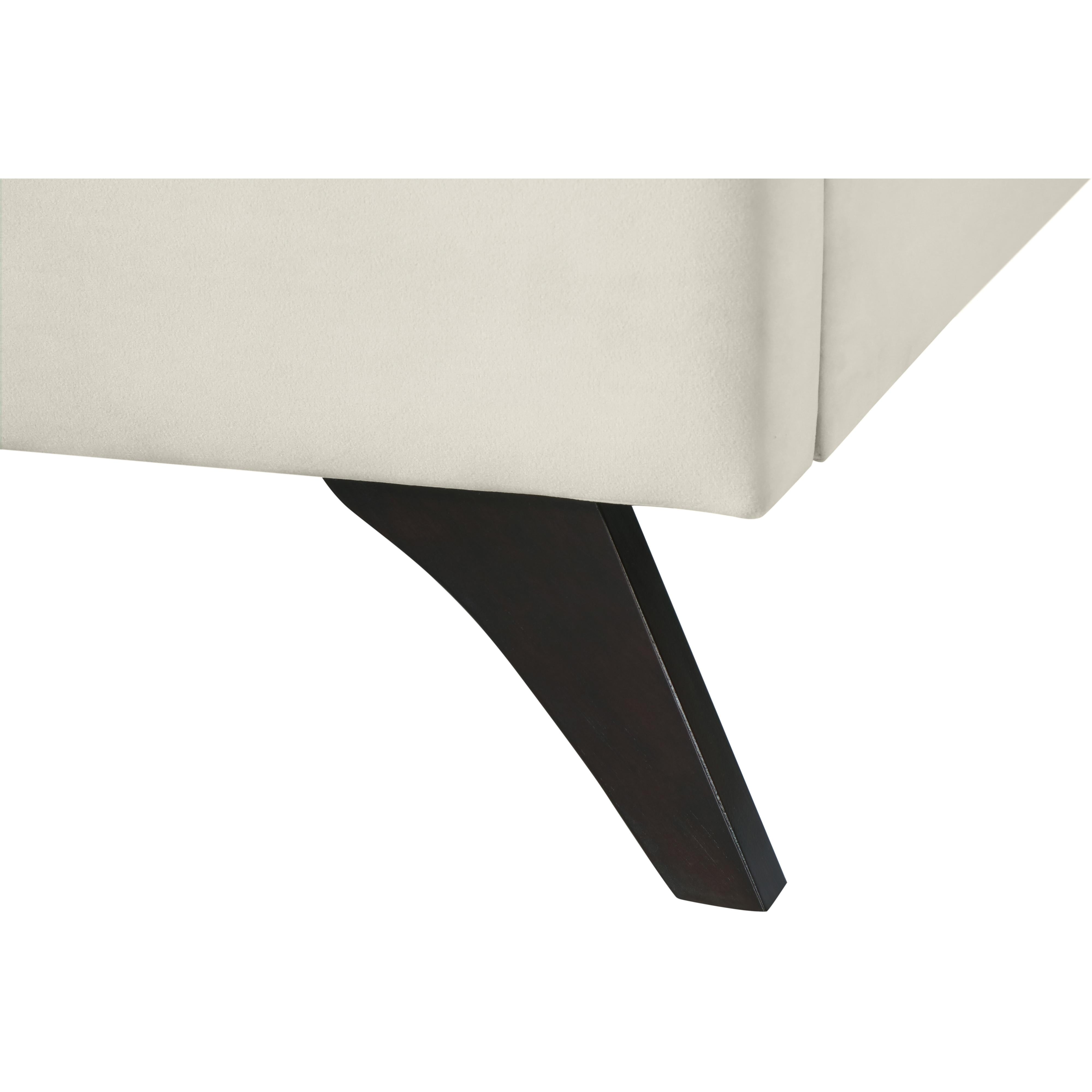 Meridian Elly Cream Velvet Full Bed