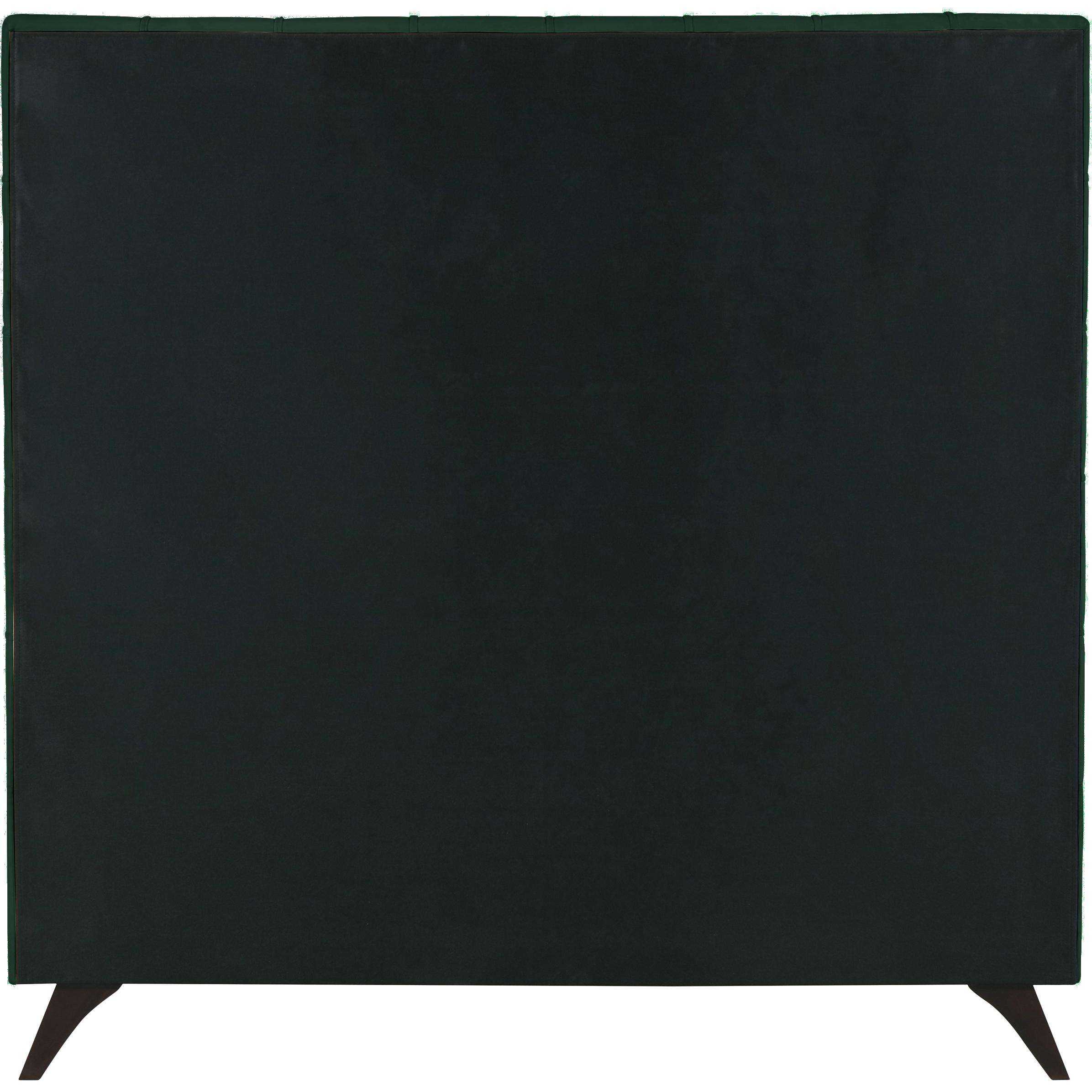 Meridian Elly Green Velvet Full Bed