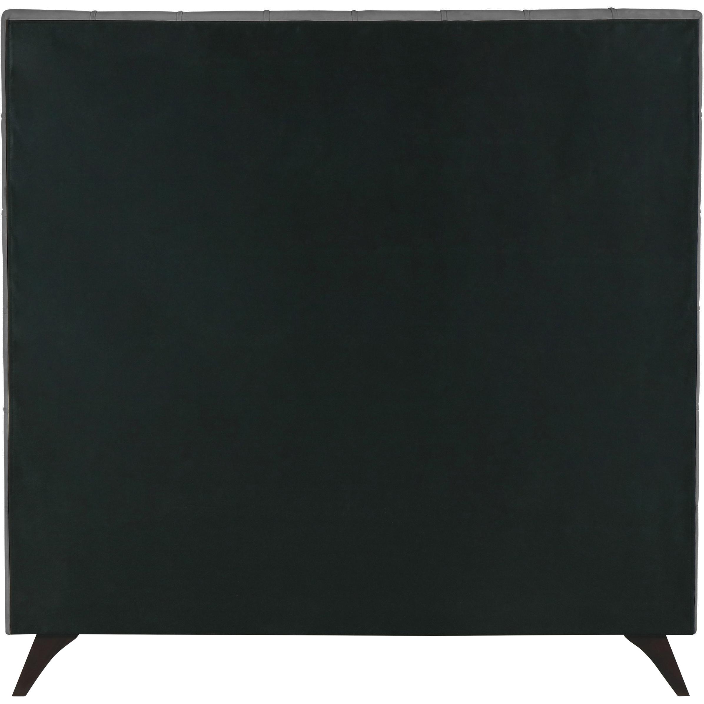 Meridian Elly Grey Velvet King Bed
