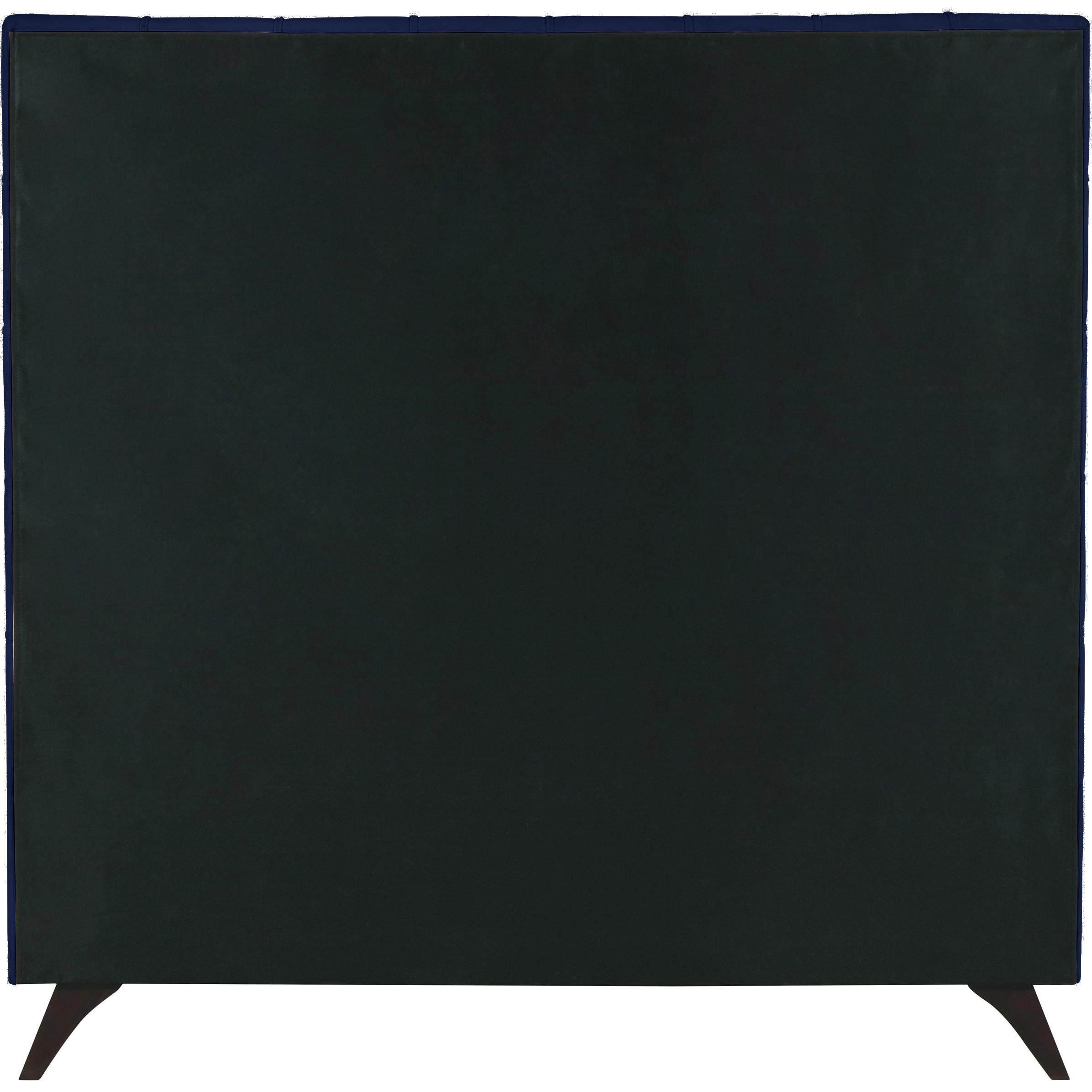 Meridian Elly Navy Velvet Queen Bed