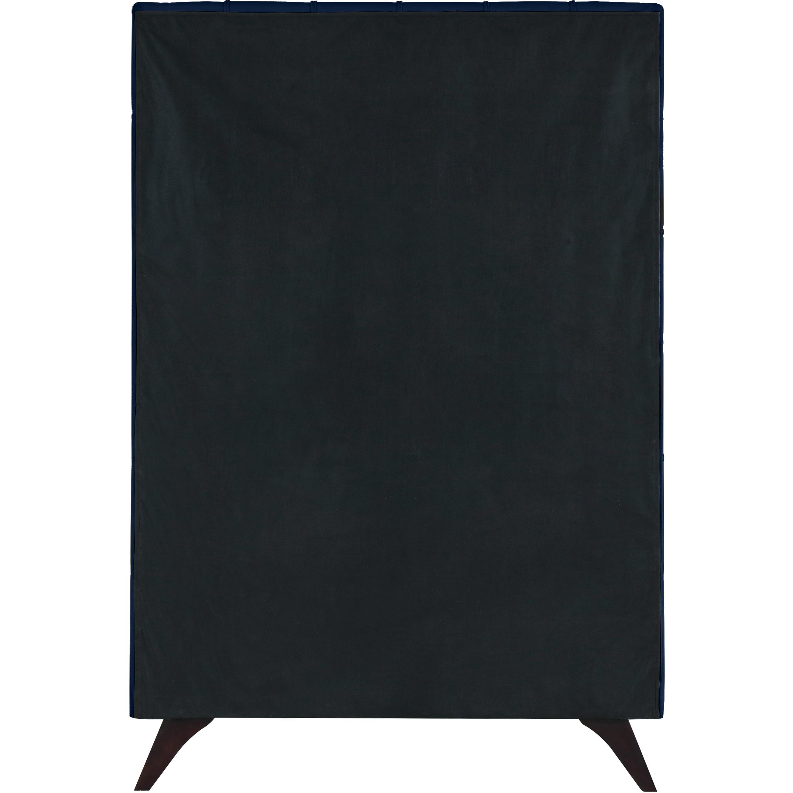 Meridian Elly Navy Velvet Twin Bed
