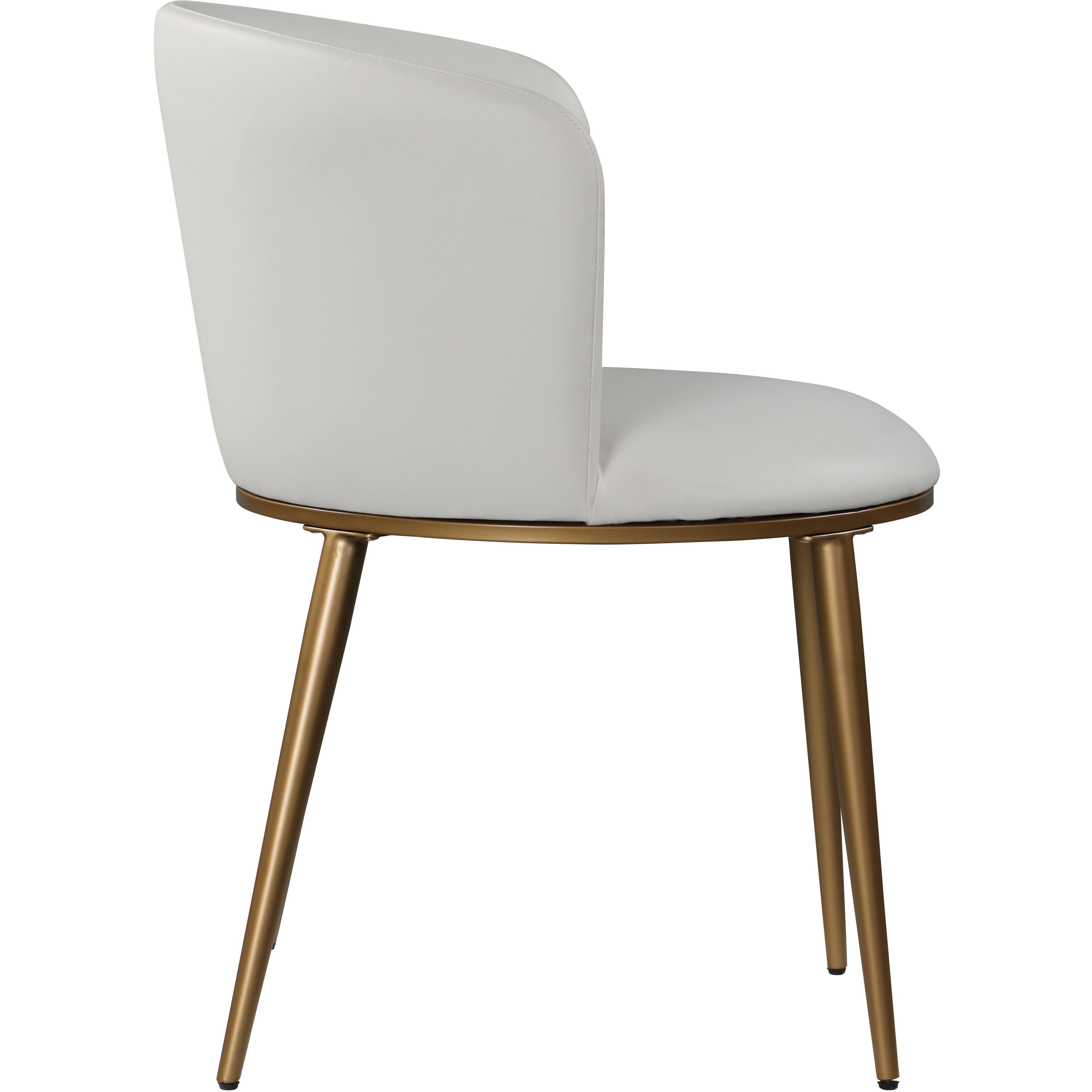 Meridian Skylar White Vegan Leather Dining Chair