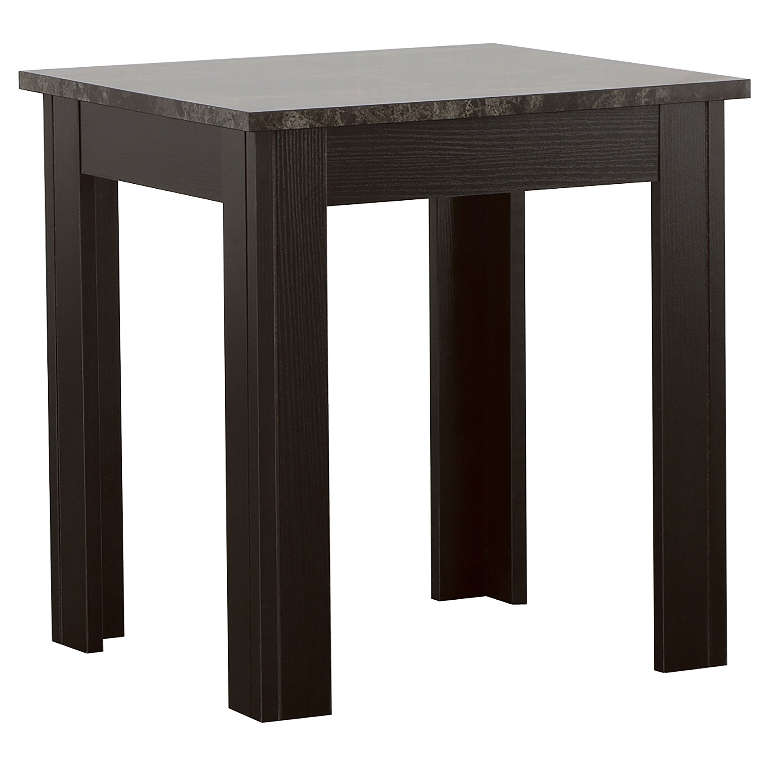 Rhodes  Faux Marble Top Coffee Table Set Brown