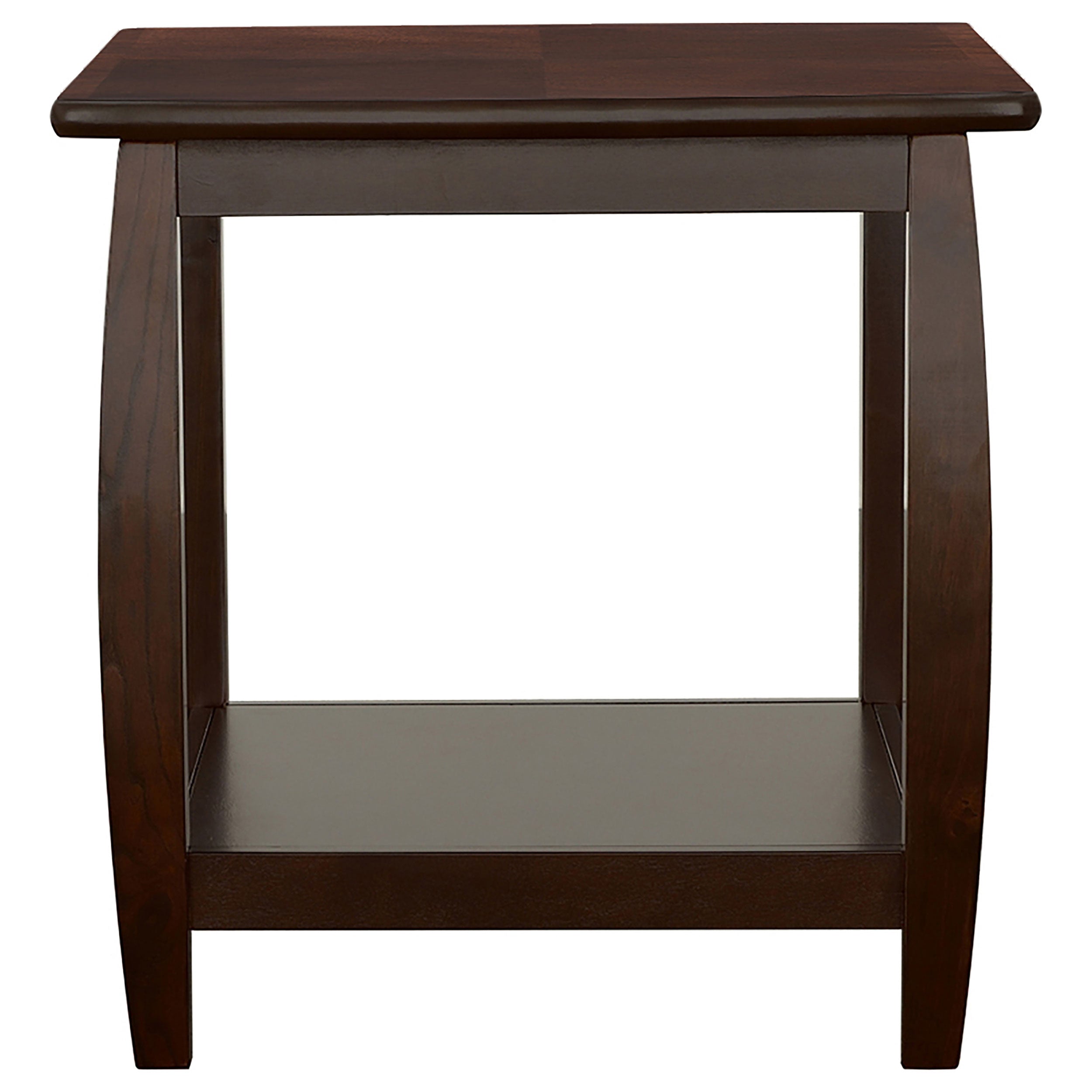 Dixon 1-shelf Rectangular Wood Side Table Cappuccino