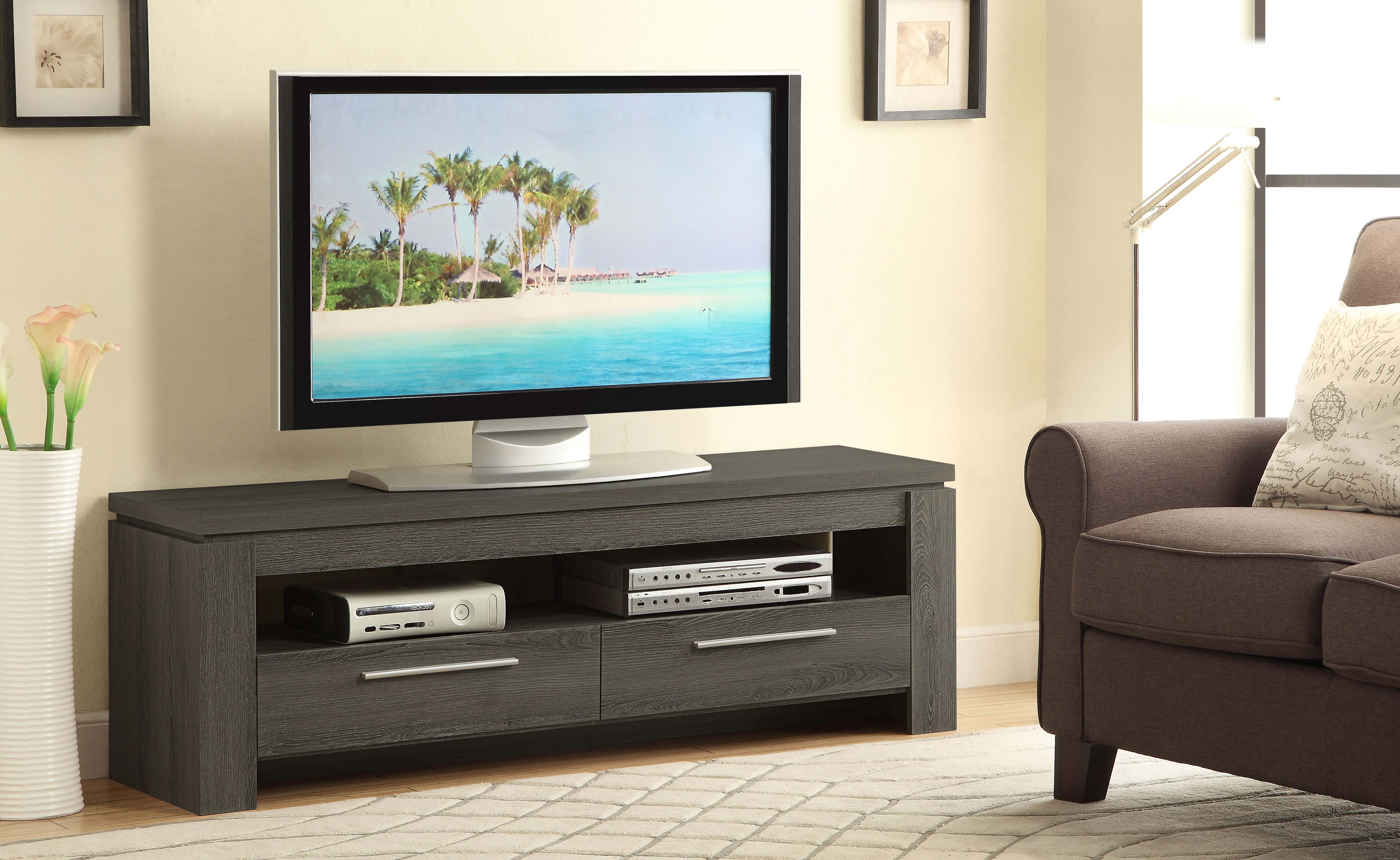 Elkton 2-drawer Engineered Wood 59-inch TV Stand Mango