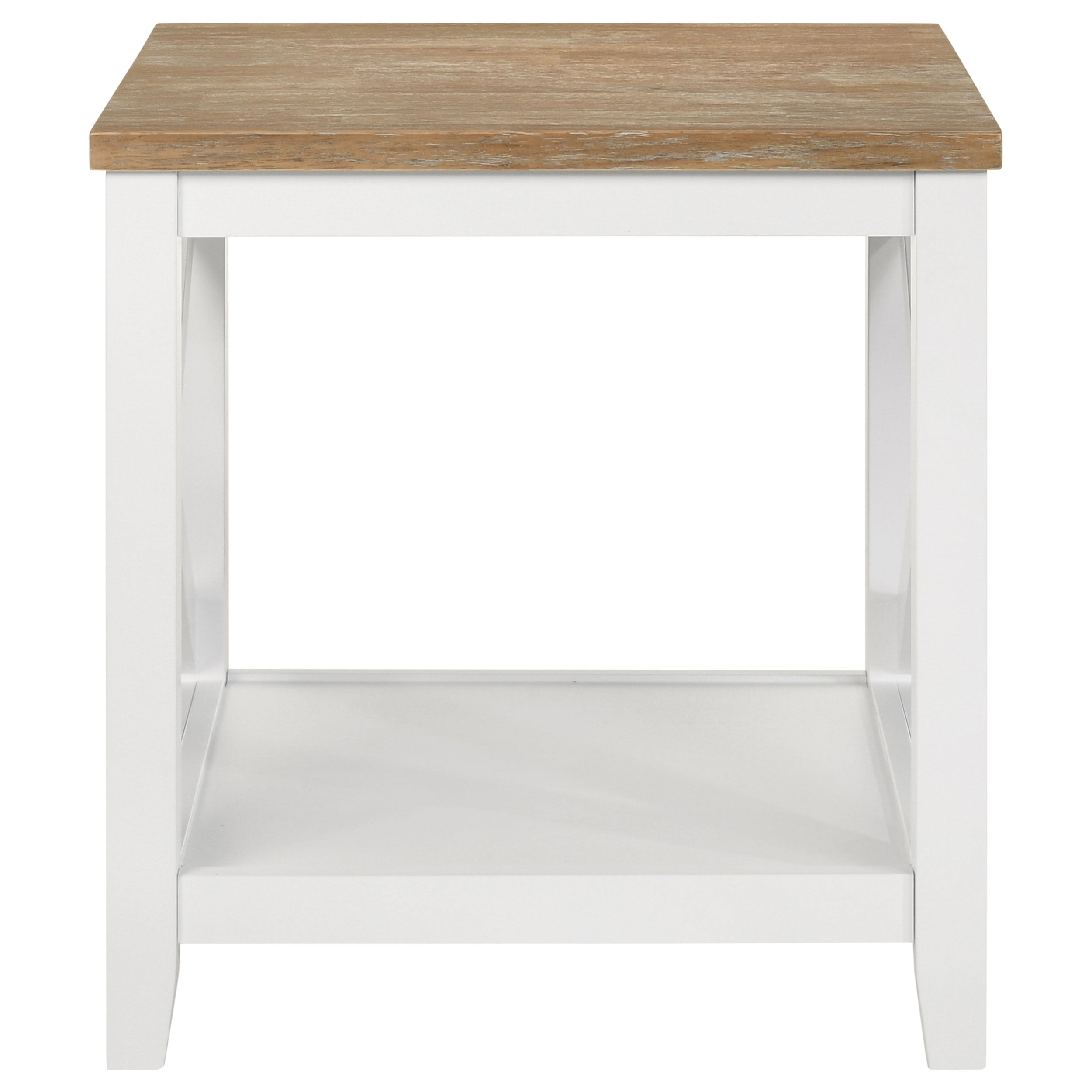 Hollis  Square Coffee and End Table Set White