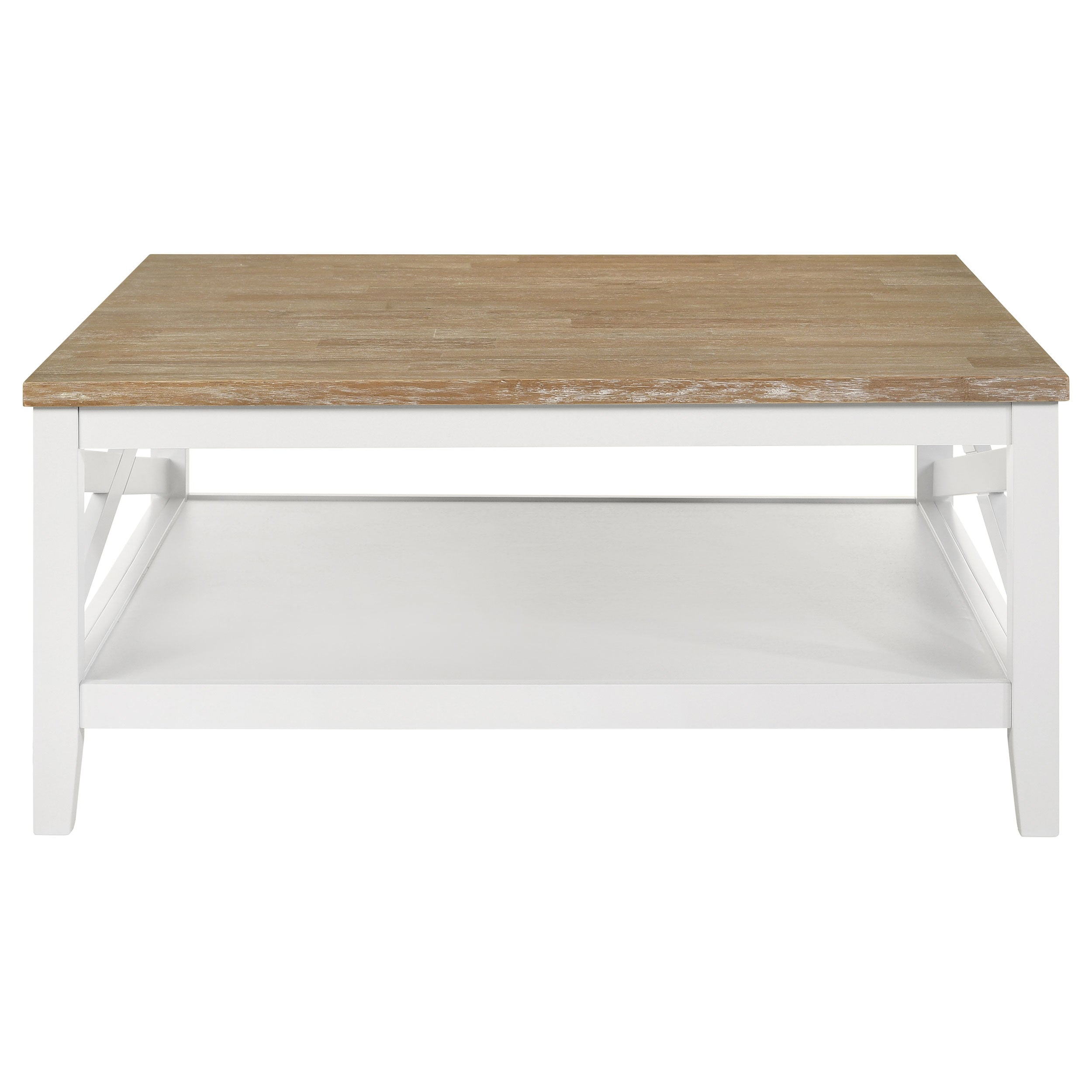 Hollis  Square Coffee and End Table Set White