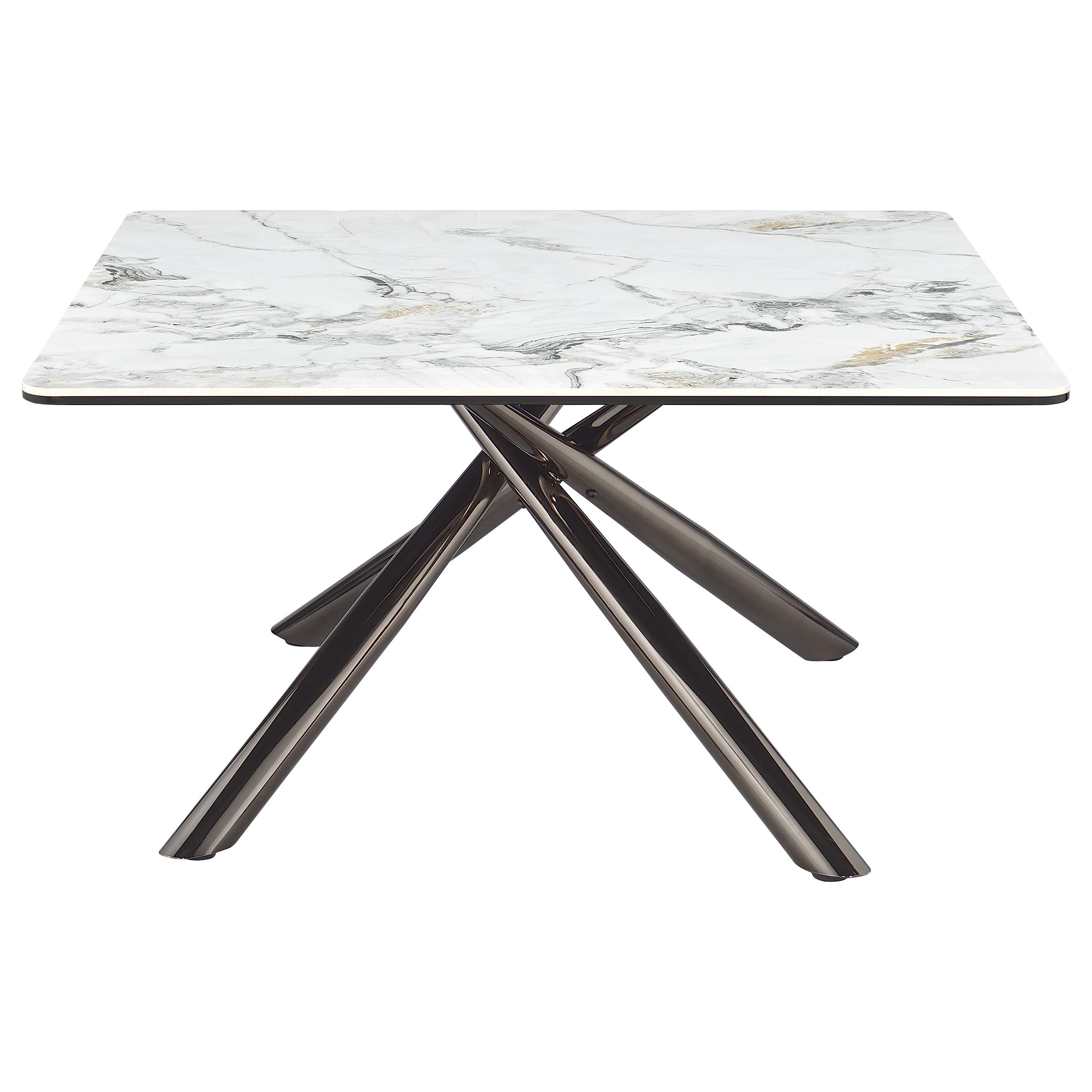 Carvell  Square Coffee and End Table Set Mirage White
