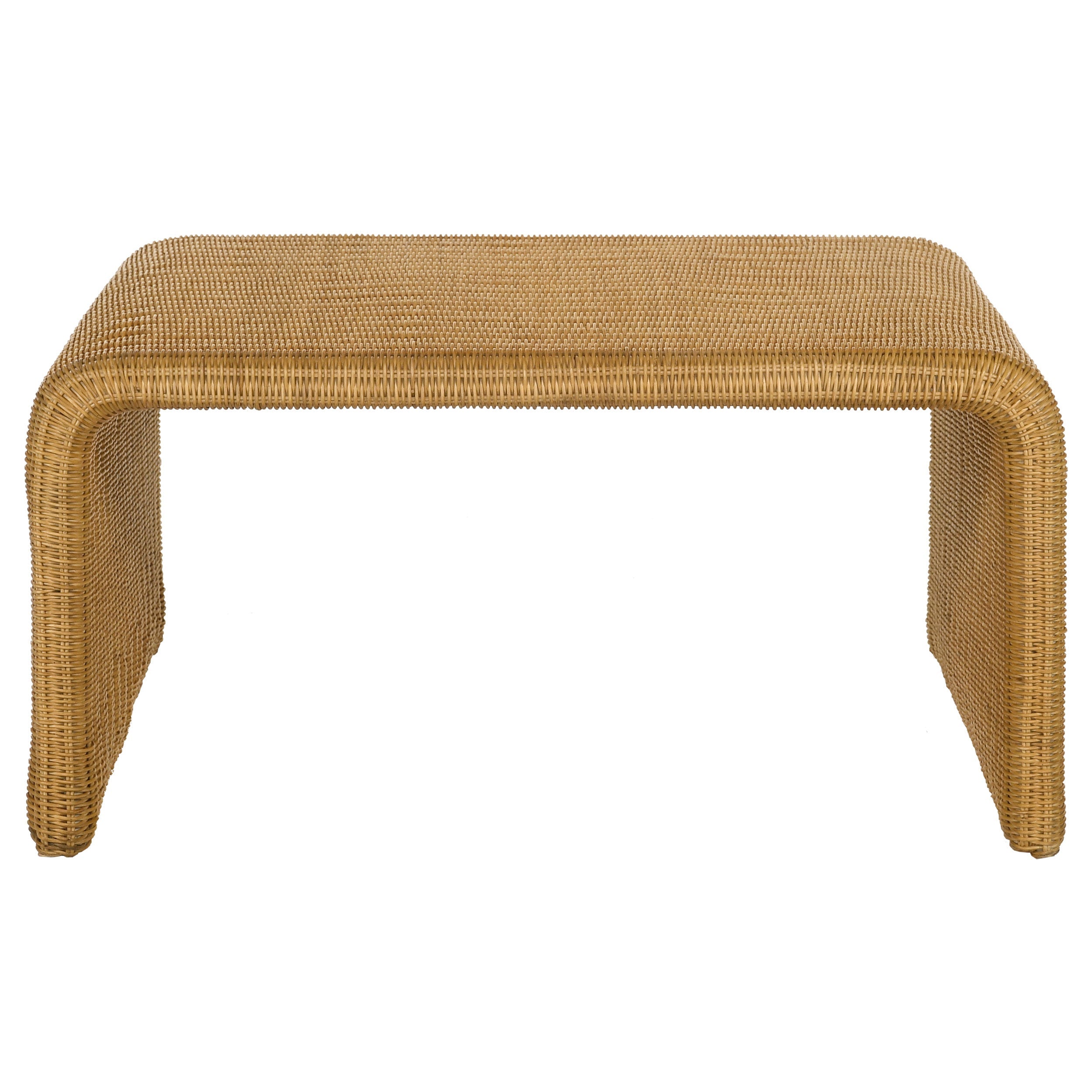 Cahya  Rattan Coffee and End Table Set Black