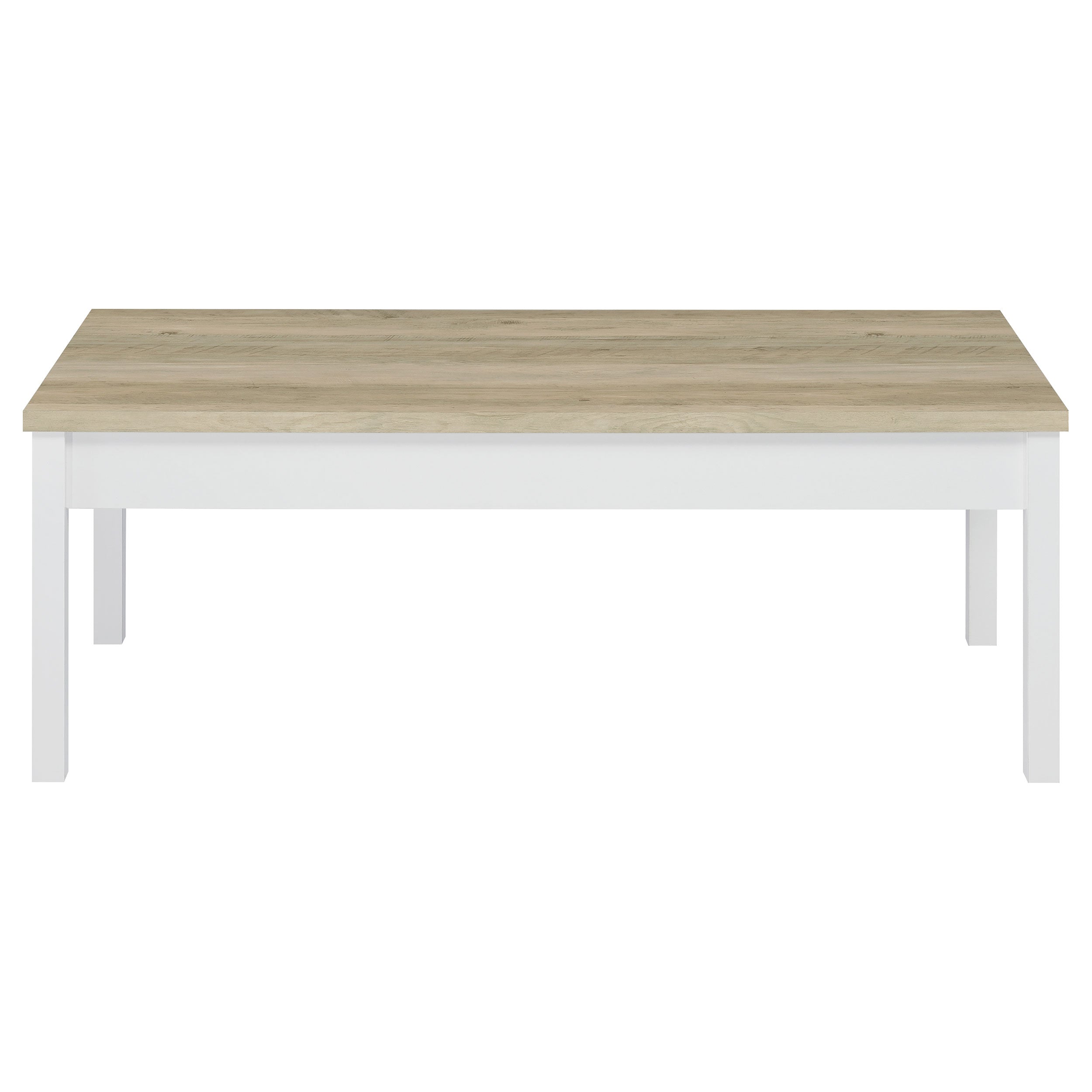Stacie  Coffee Table Set Distressed Pine and White