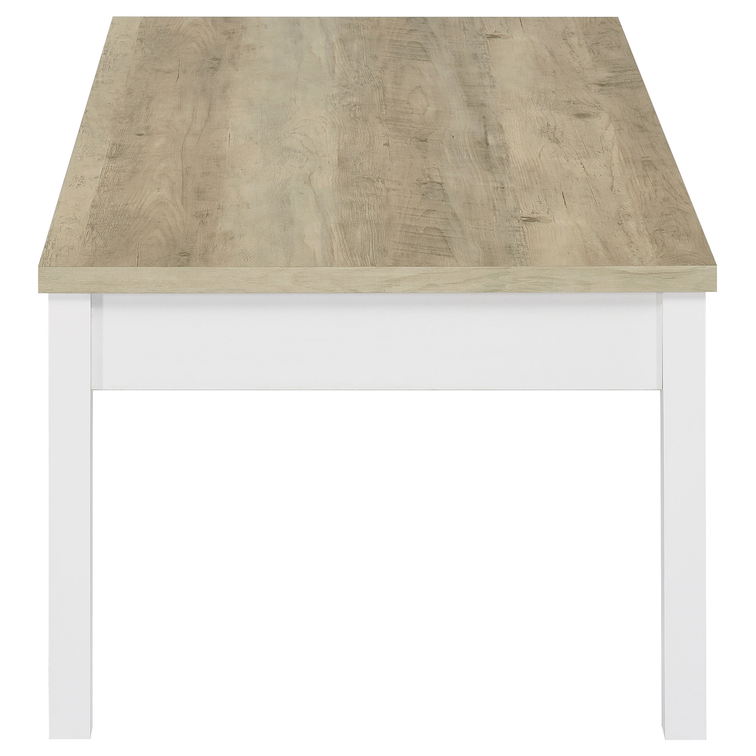 Stacie  Coffee Table Set Distressed Pine and White