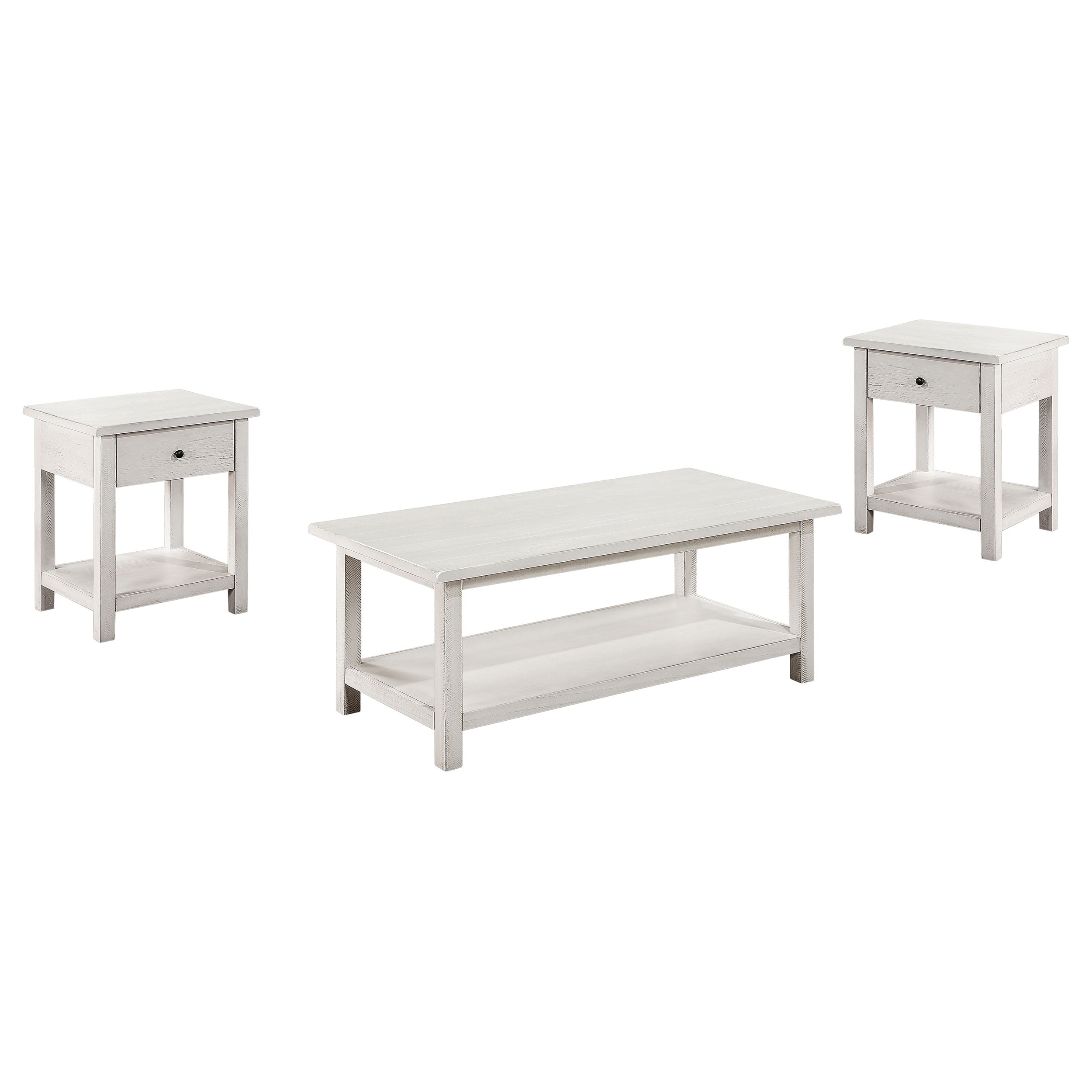 Payne  Coffee and 1-drawer End Table Set Brown
