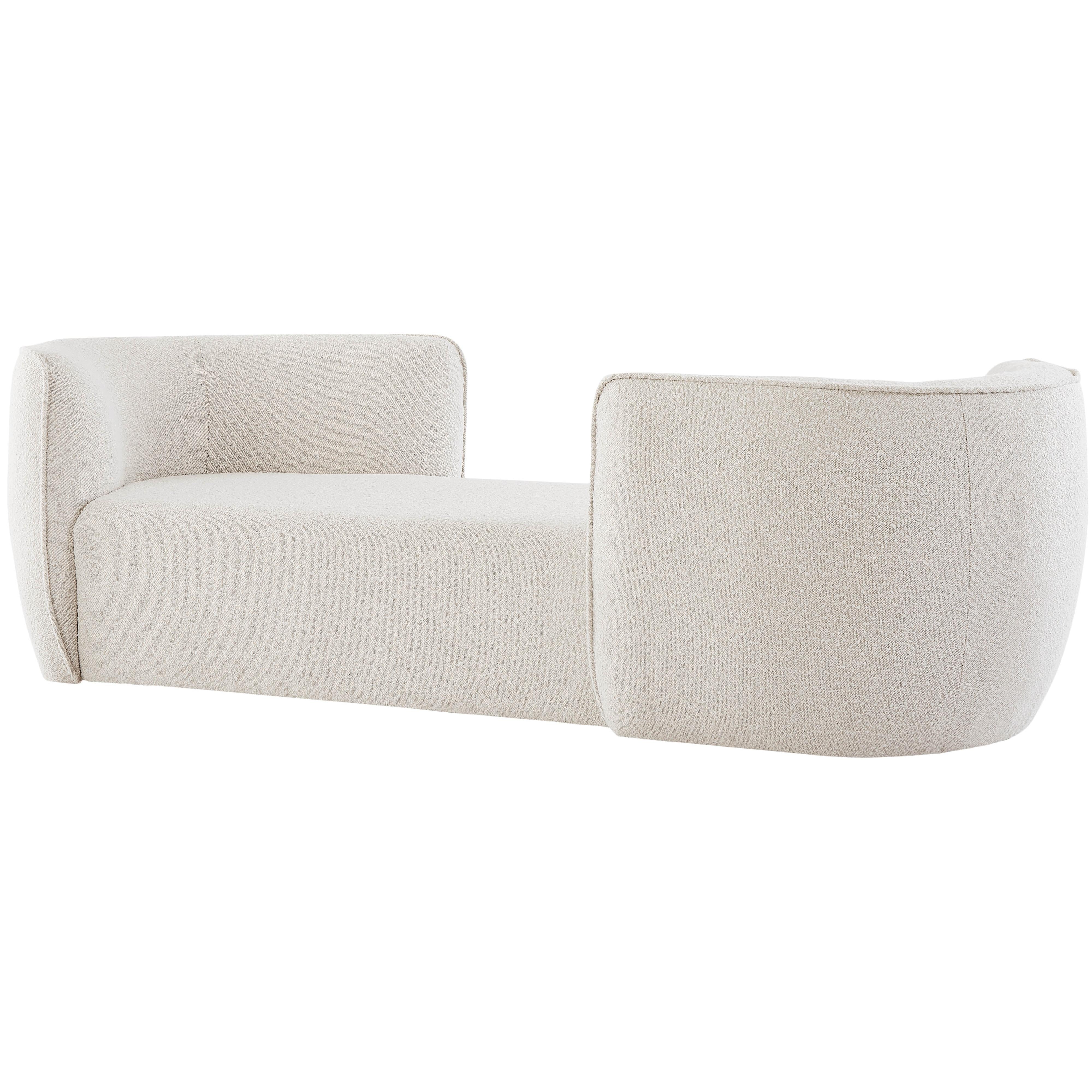 Meridian Hilton Cream Fabric Chaise