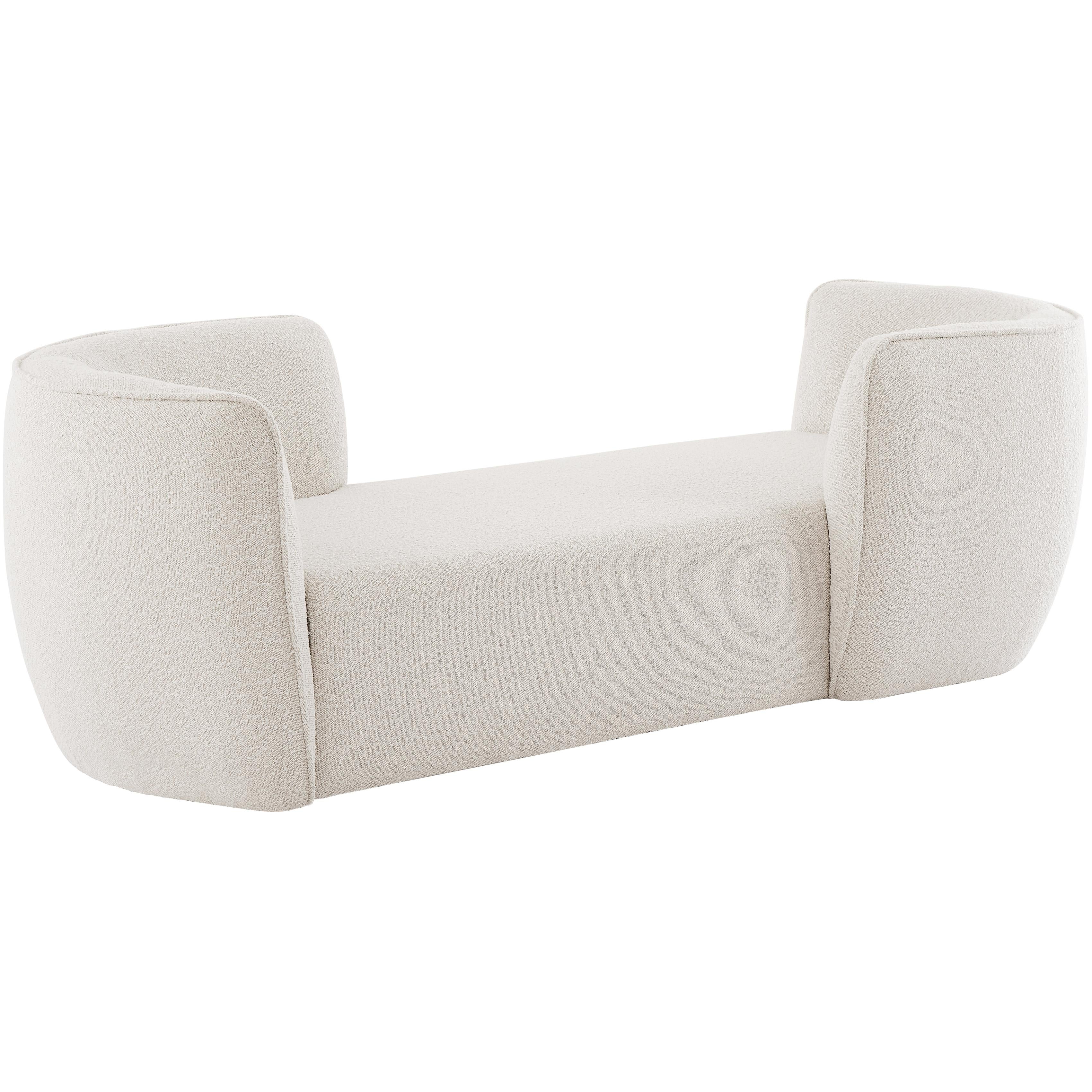 Meridian Hilton Cream Fabric Chaise