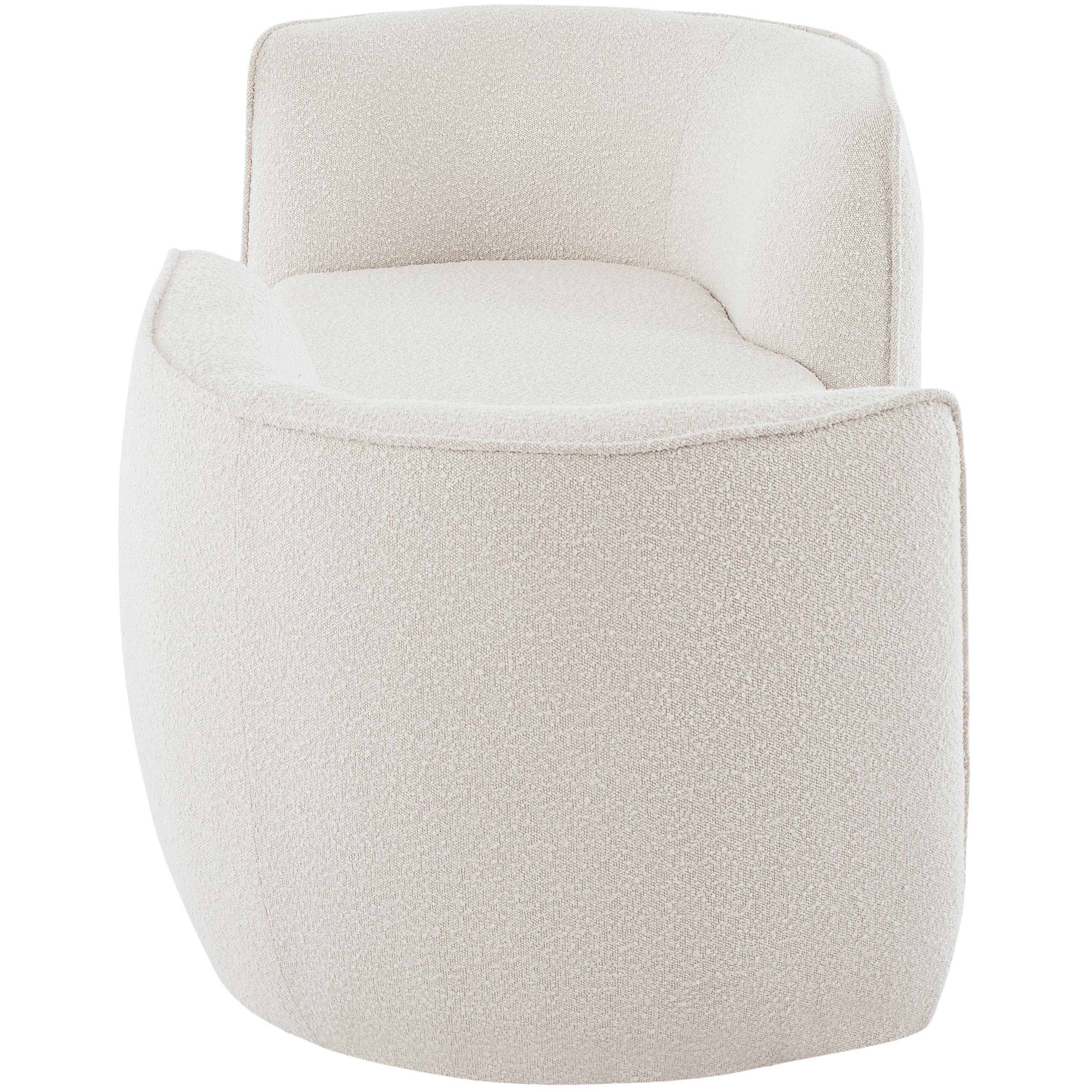 Meridian Hilton Cream Fabric Chaise