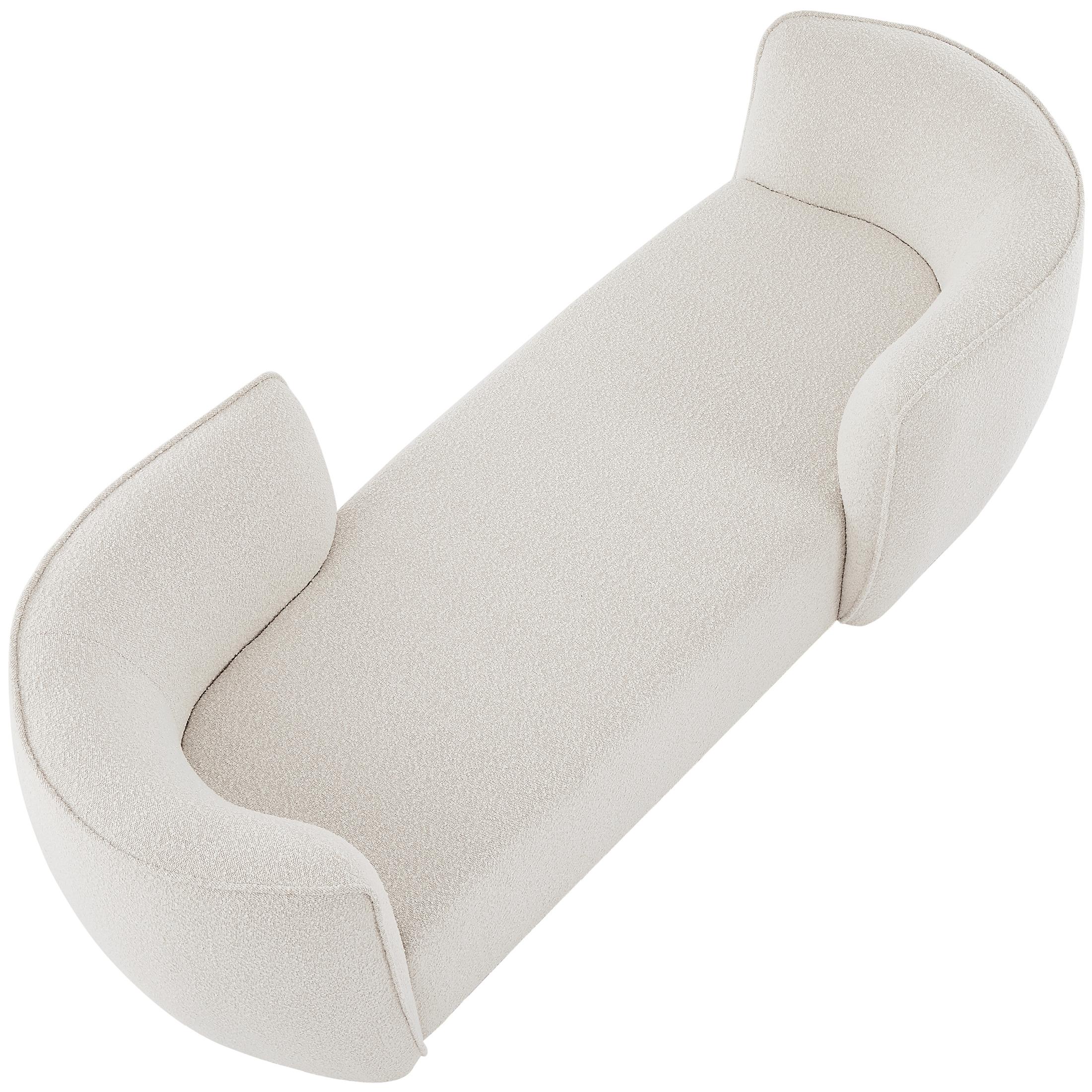 Meridian Hilton Cream Fabric Chaise