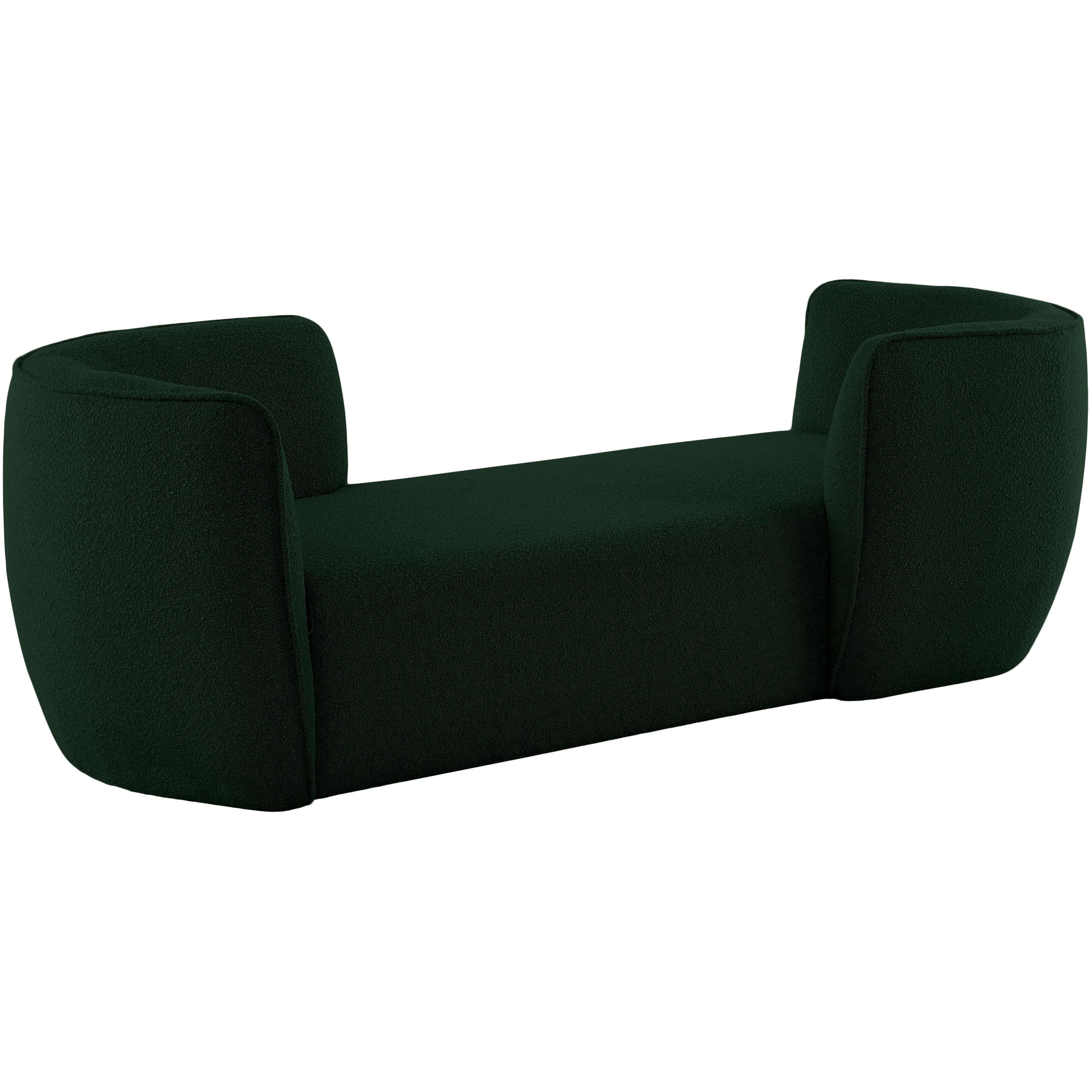 Meridian Hilton Green Fabric Chaise