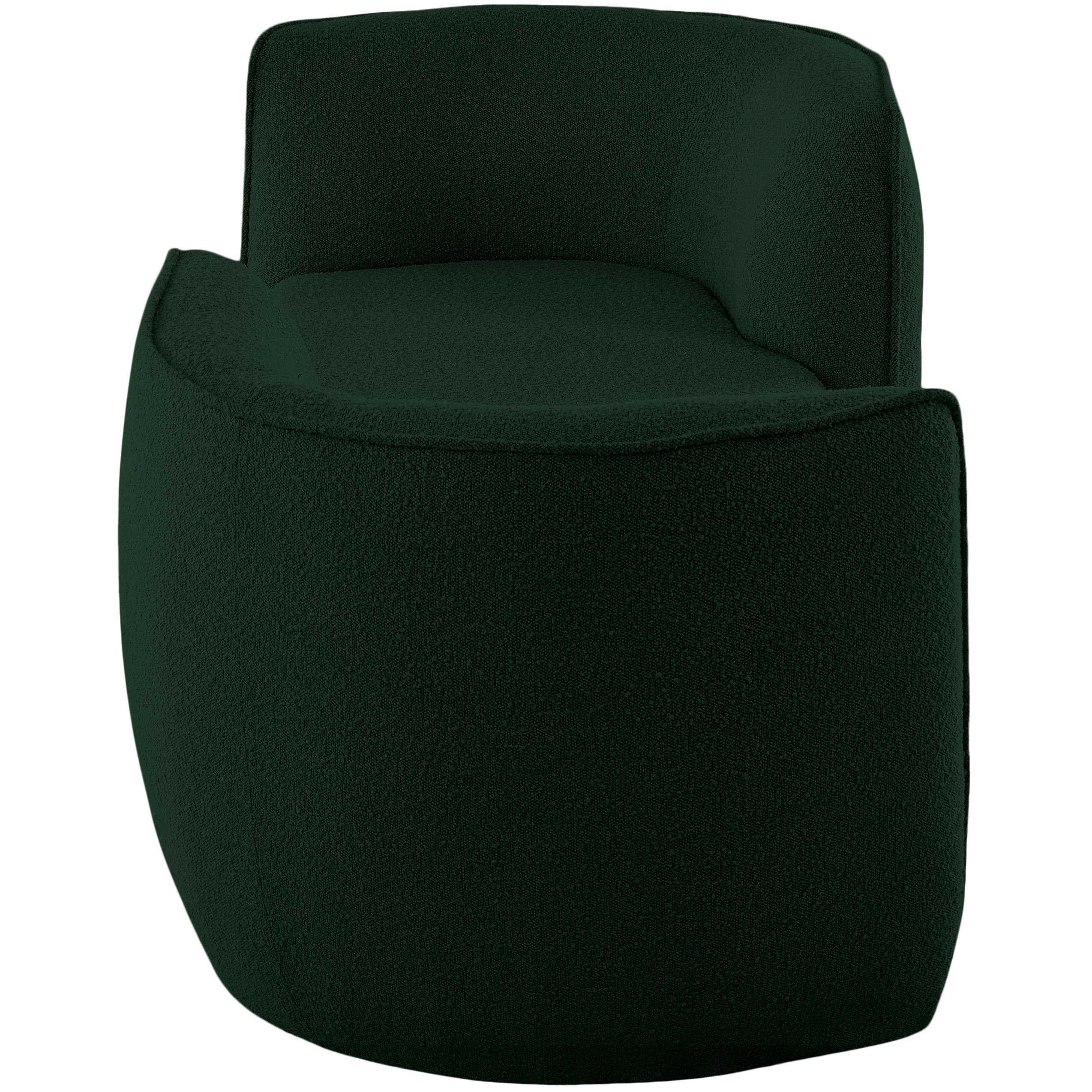 Meridian Hilton Green Fabric Chaise