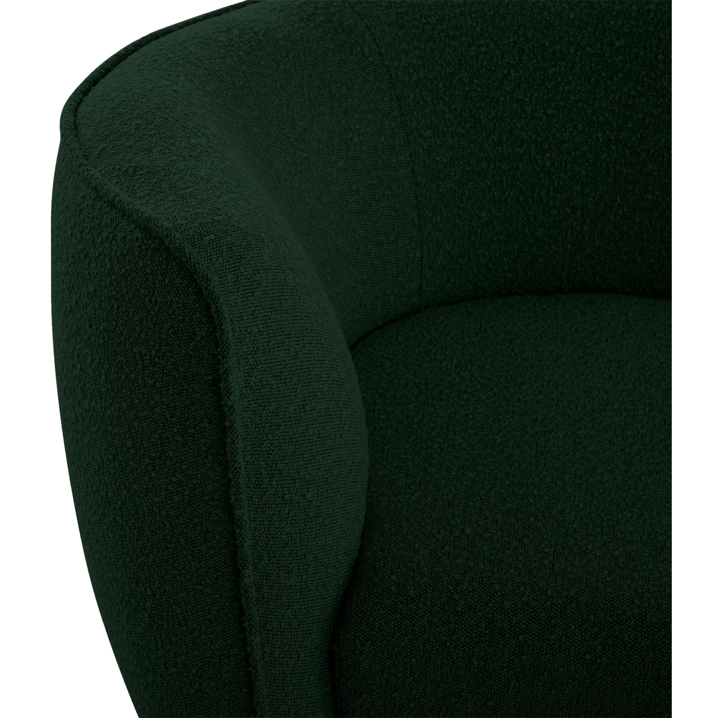 Meridian Hilton Green Fabric Chaise