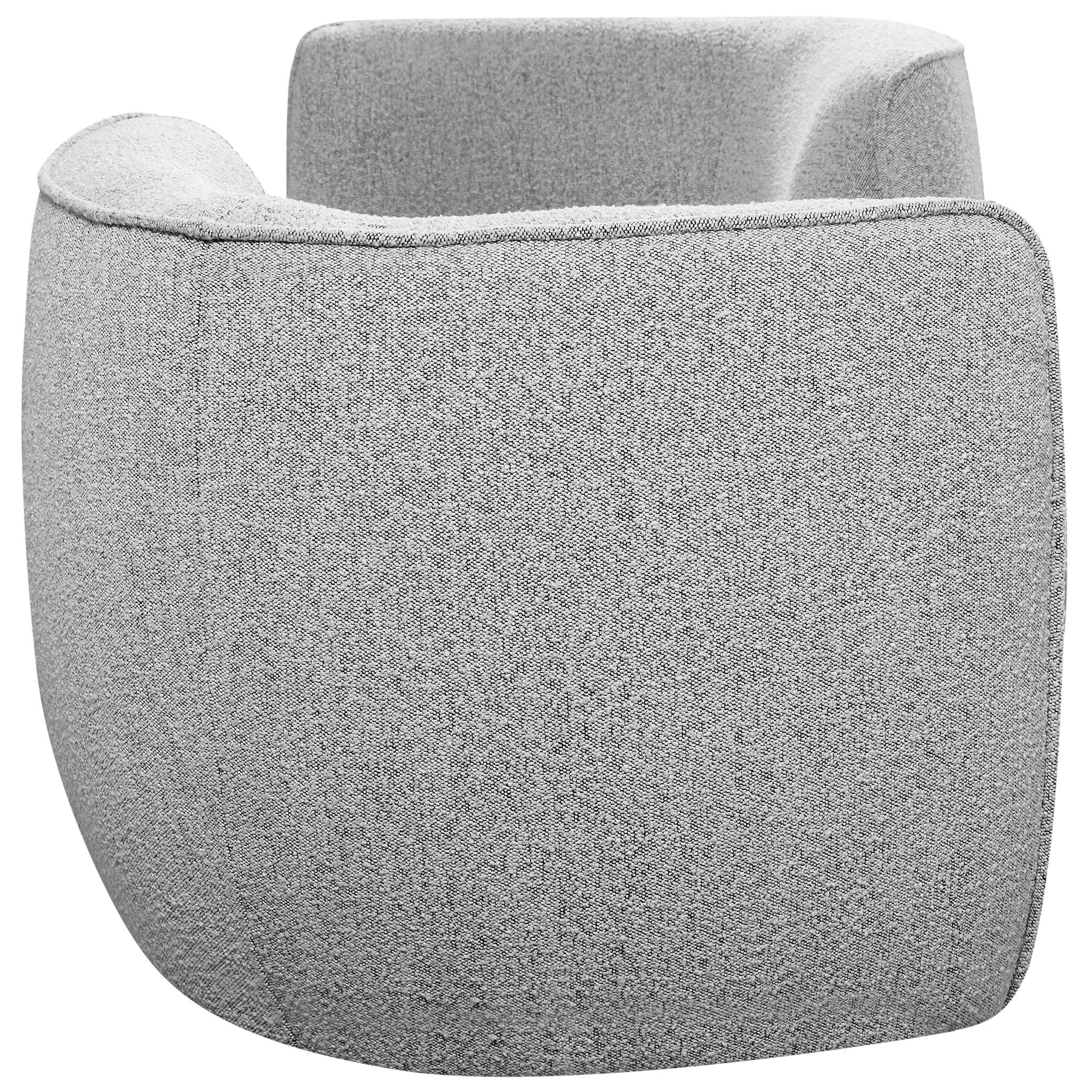 Meridian Hilton Grey Fabric Chaise