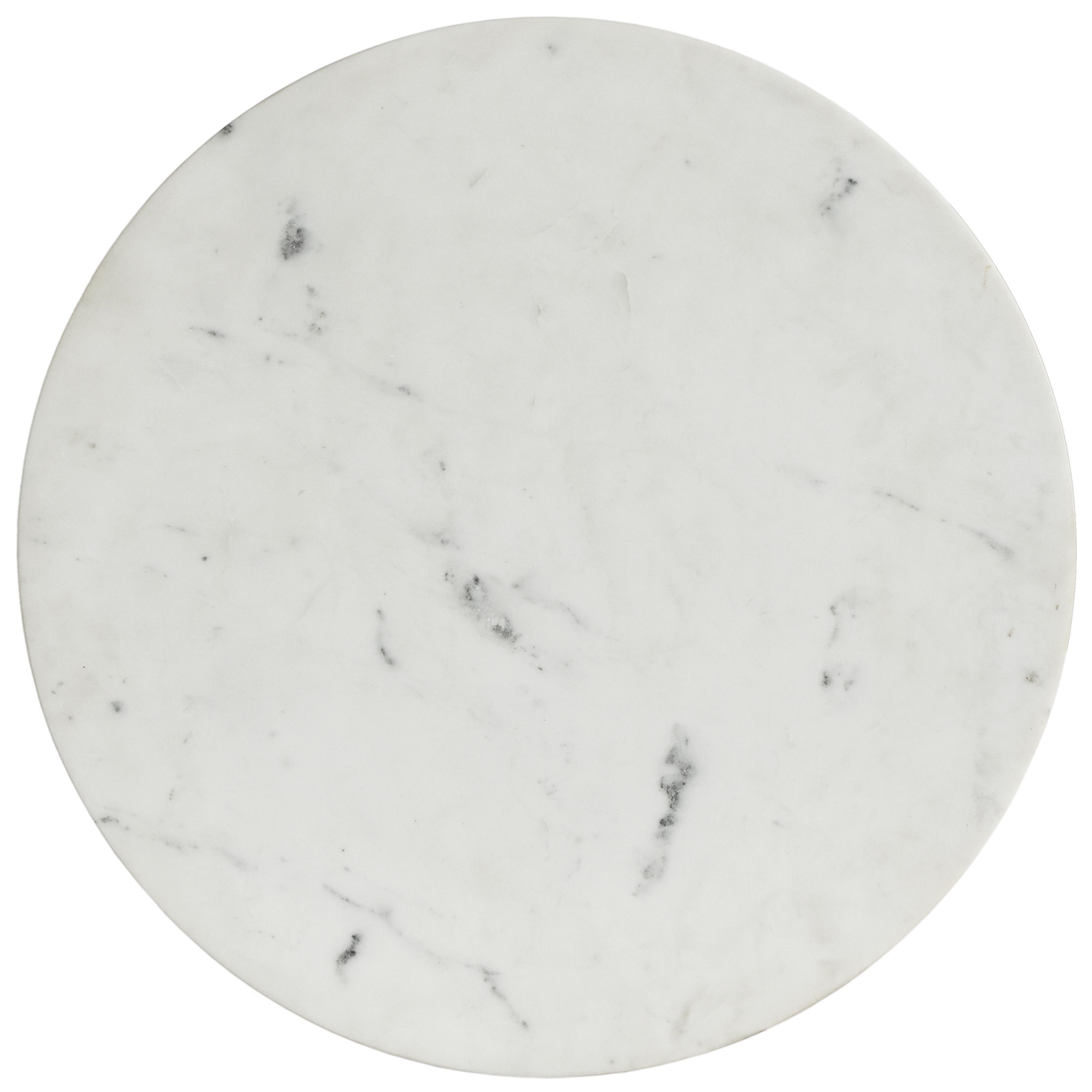 Meridian Emery White Marble Coffee Table