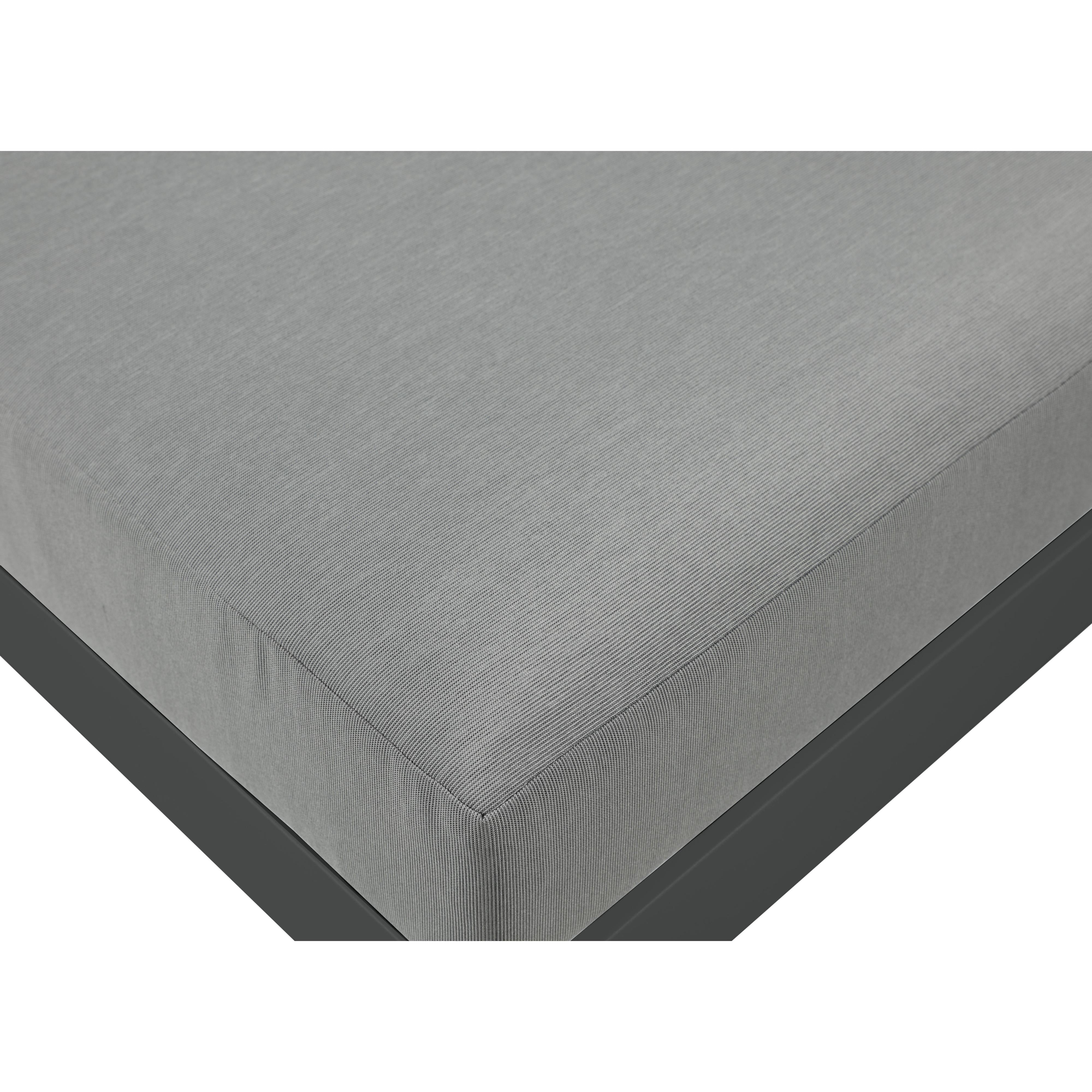 Meridian Nizuc Grey Water Resistant Fabric Outdoor Patio Modular Sofa