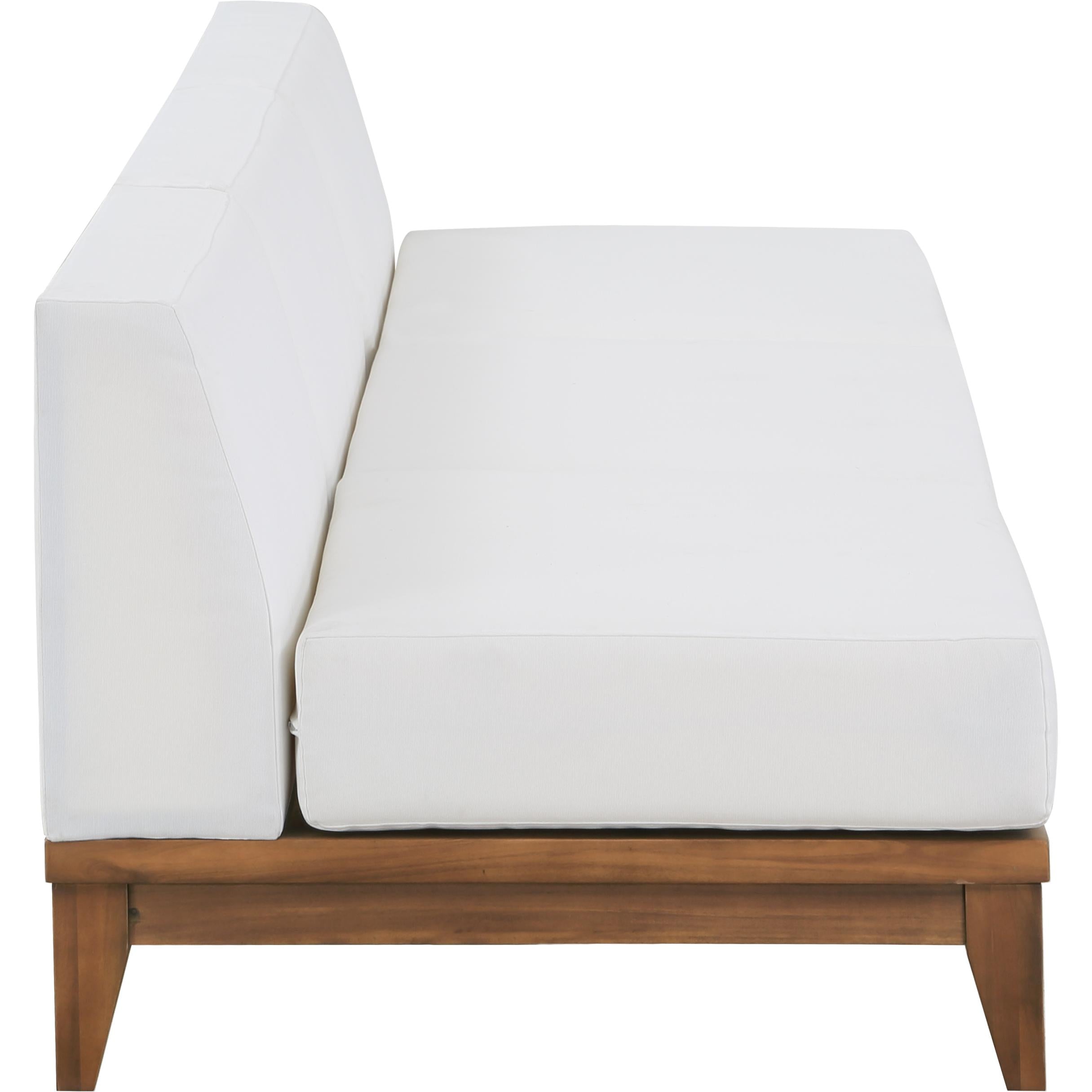 Meridian Rio Off White Water Resistant Fabric Outdoor Patio Modular Sofa