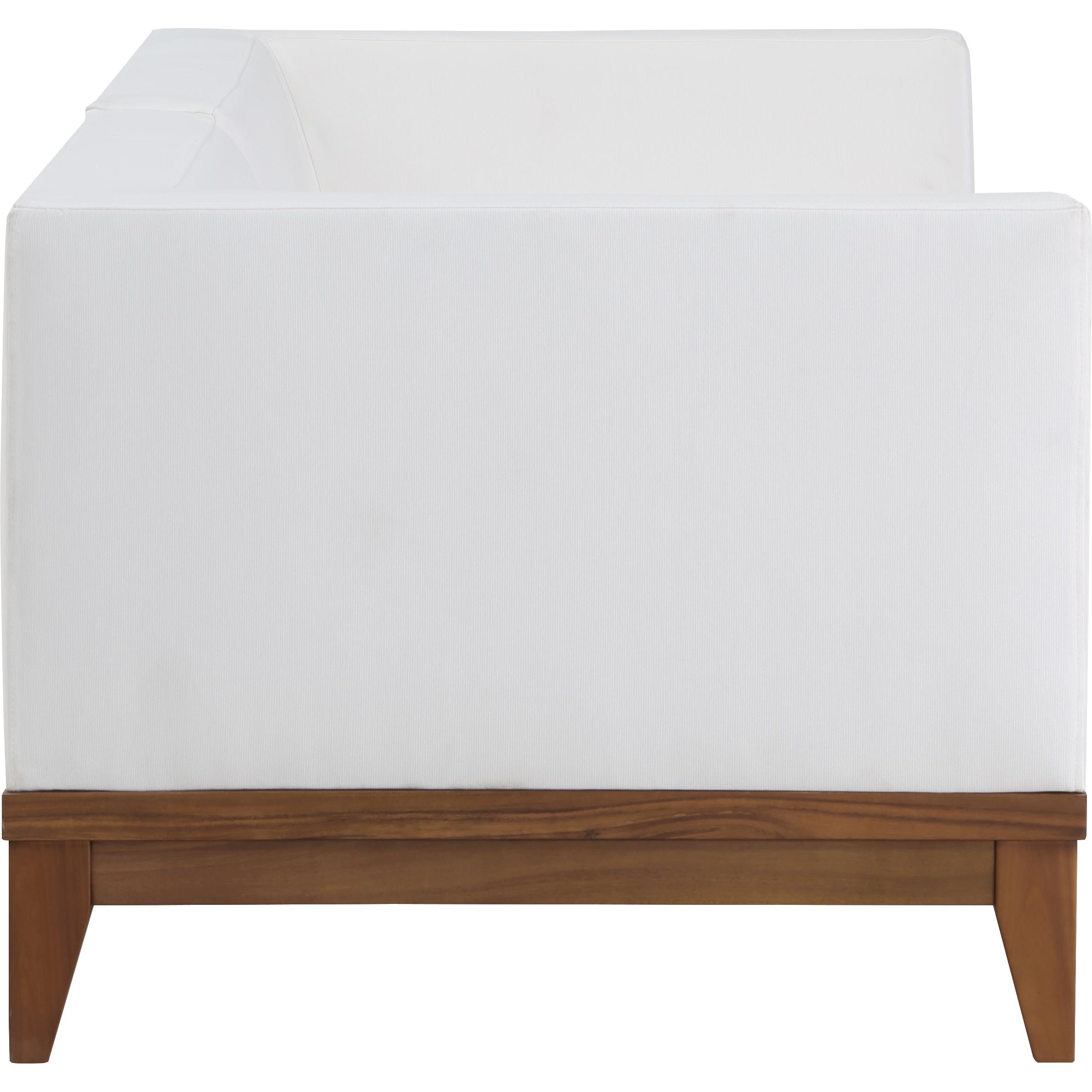 Meridian Rio Off White Water Resistant Fabric Outdoor Patio Modular Sofa