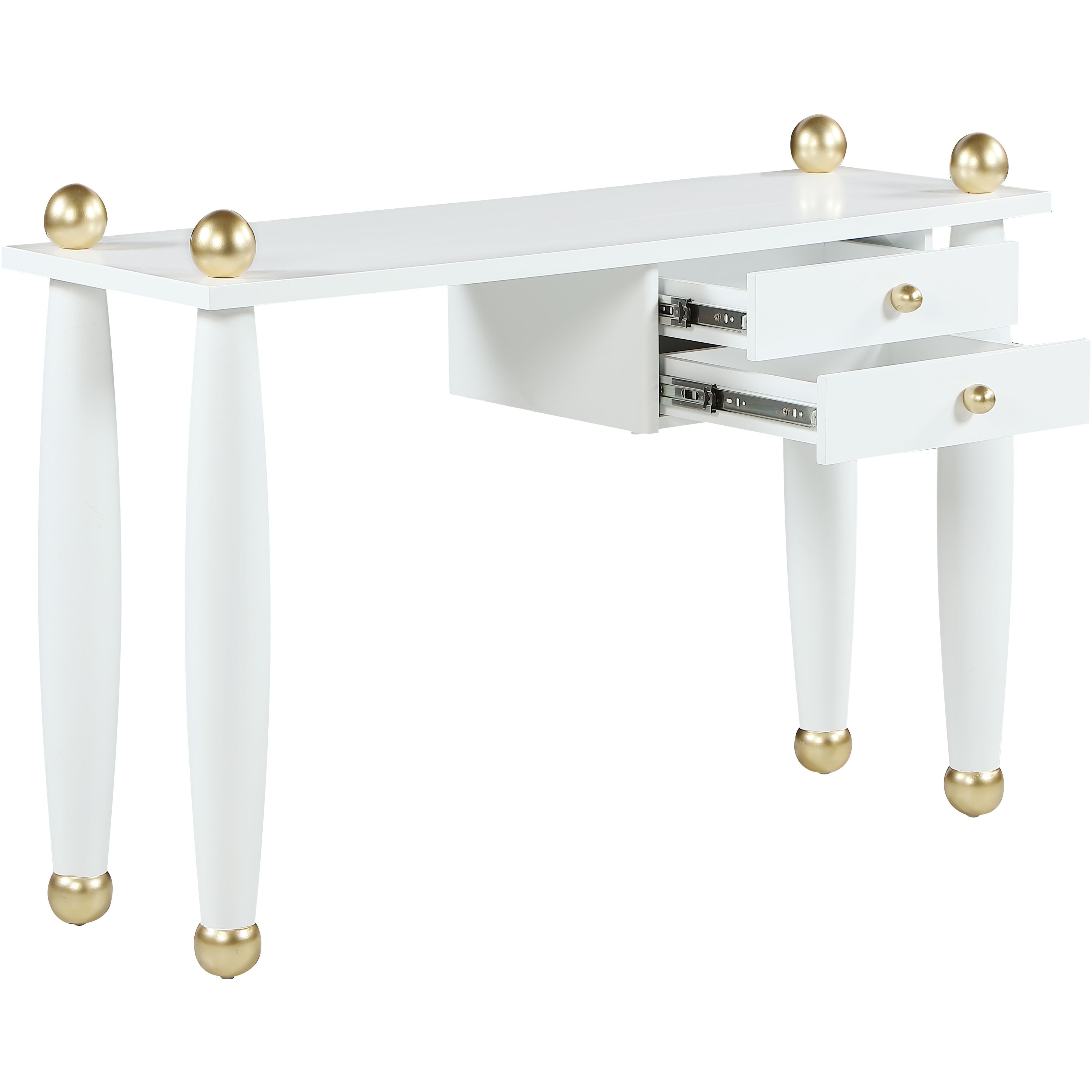 Meridian Etro White / Gold Desk/Console