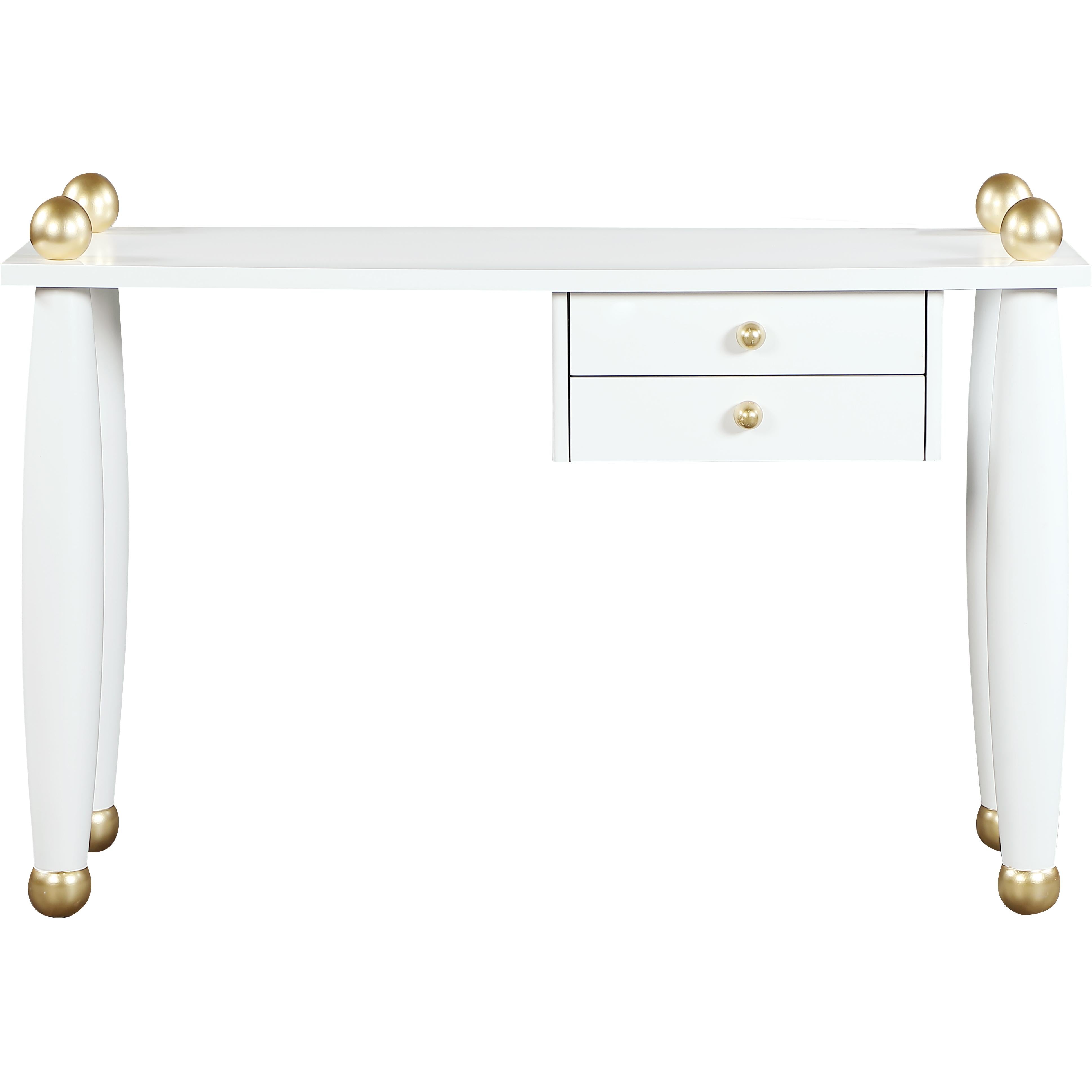 Meridian Etro White / Gold Desk/Console