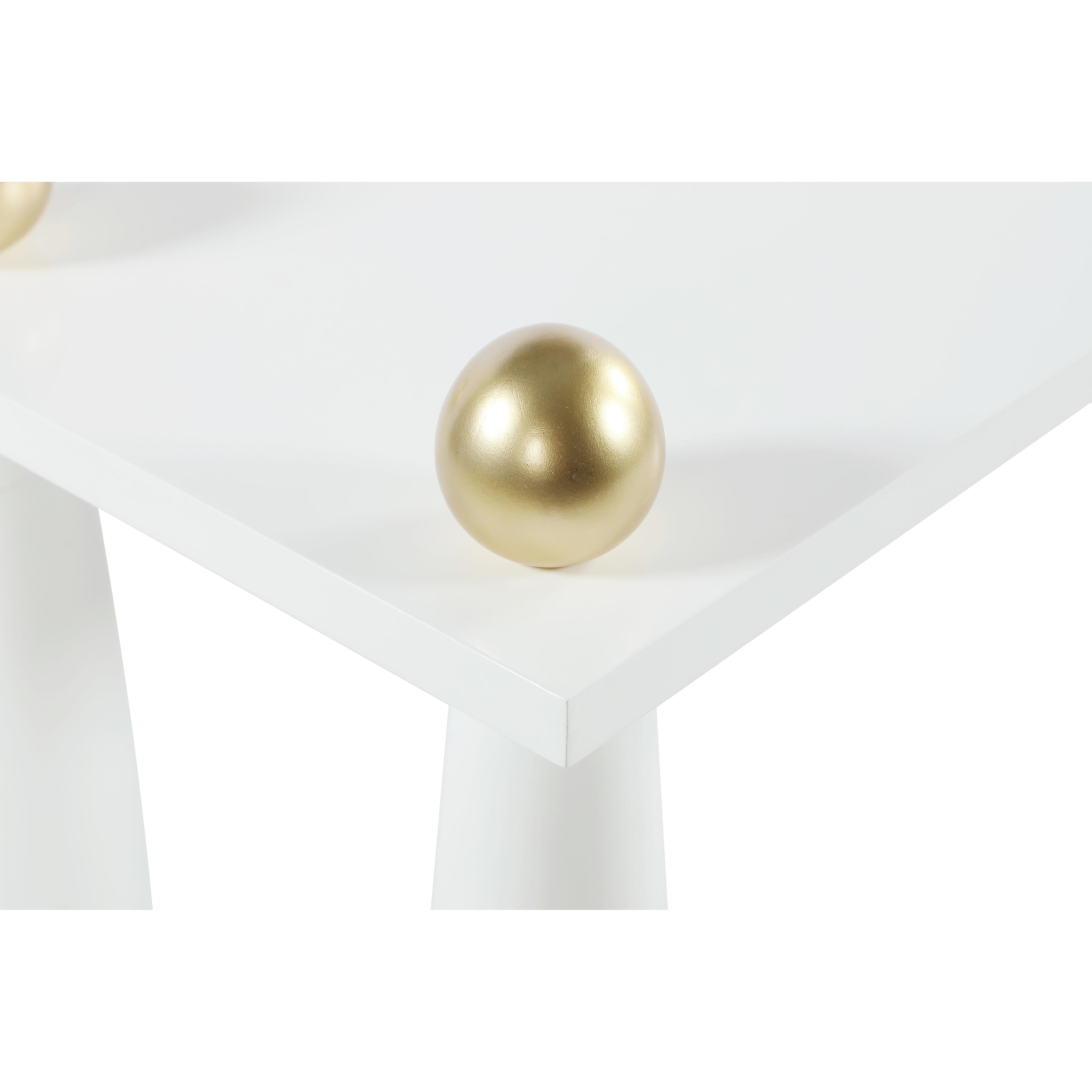 Meridian Etro White / Gold Desk/Console
