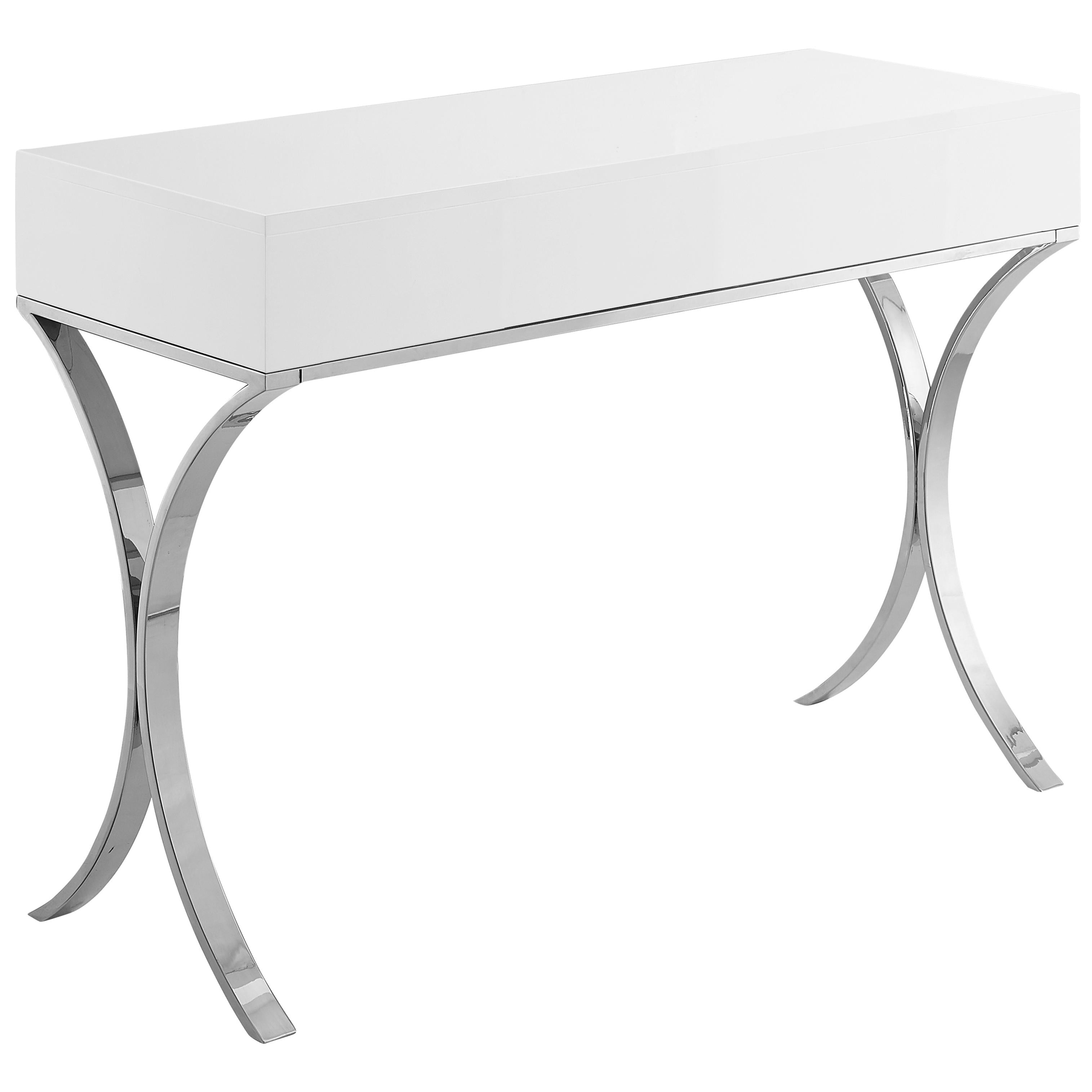 Meridian Monroe Chrome Vanity / Desk / Console