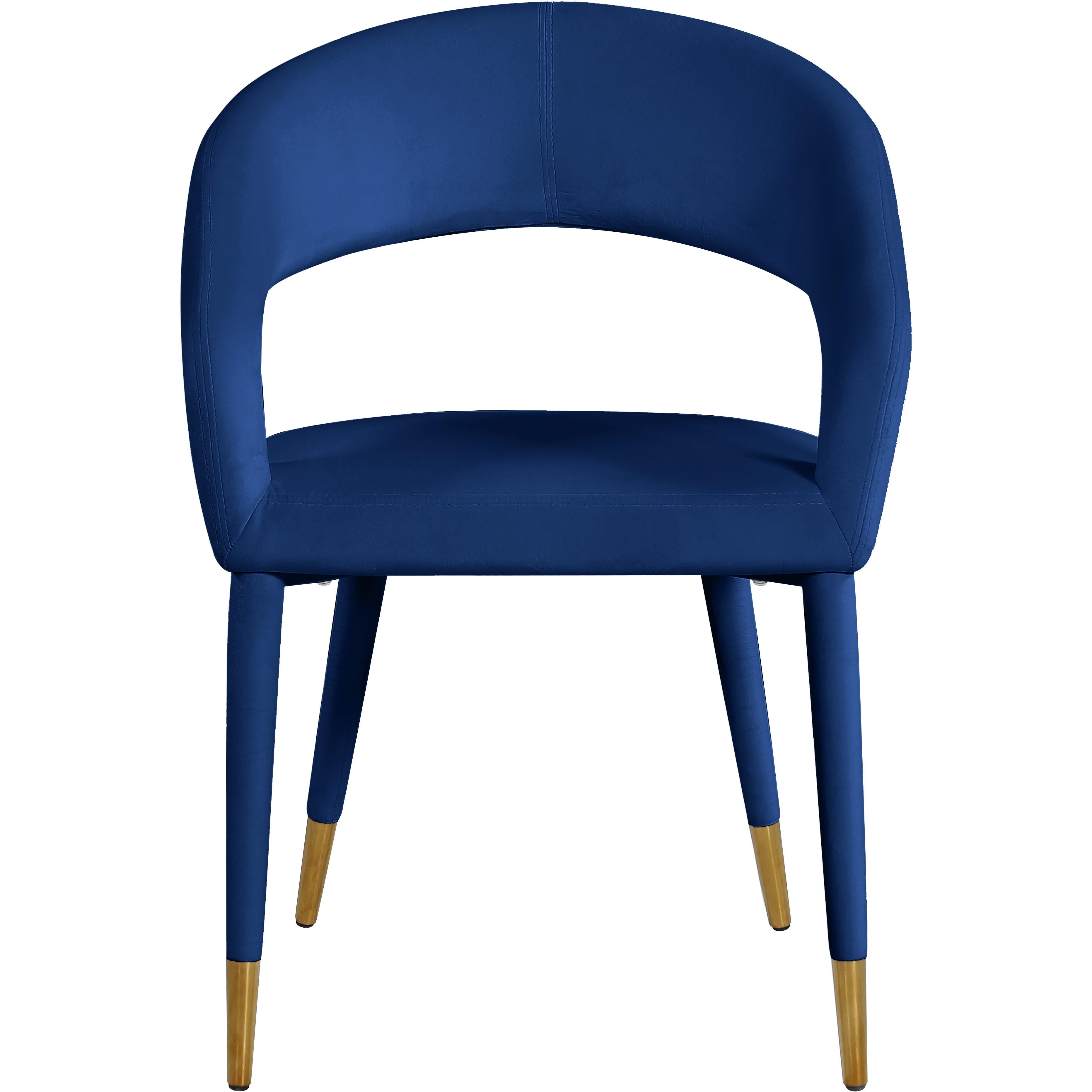 Meridian Destiny Navy Velvet Dining Chair