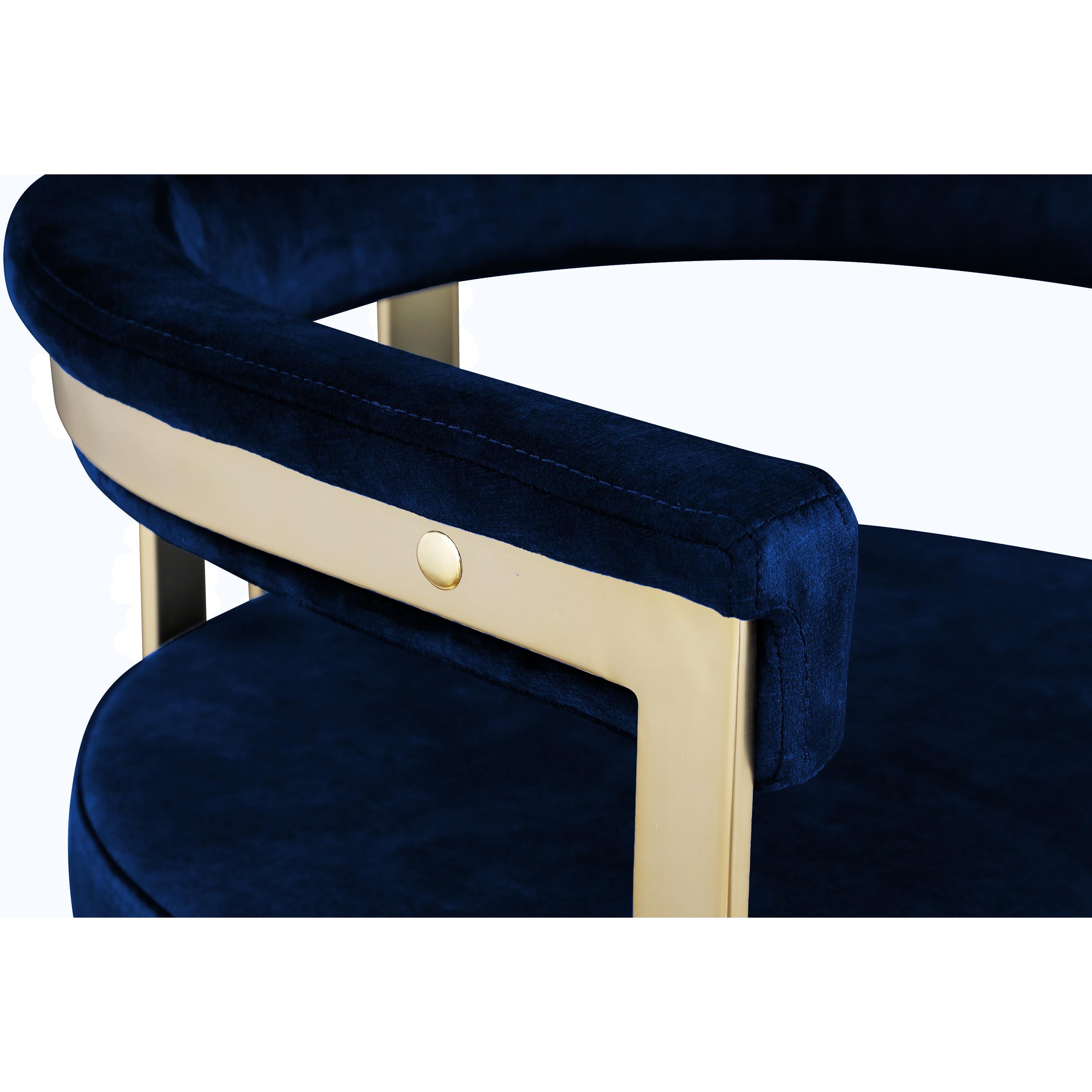 Meridian Marcello Navy Velvet Dining Chair