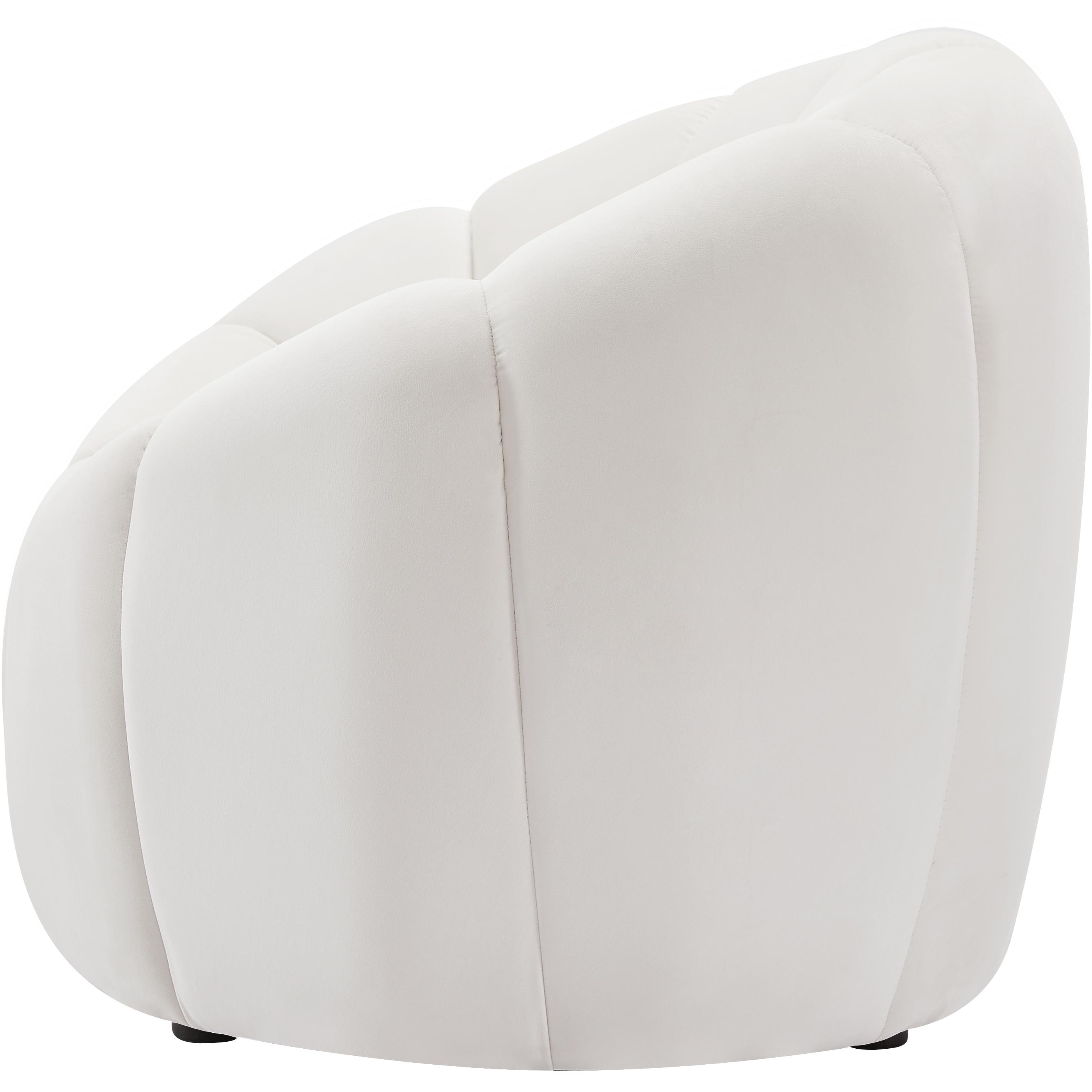 Meridian Elijah Cream Velvet Chair