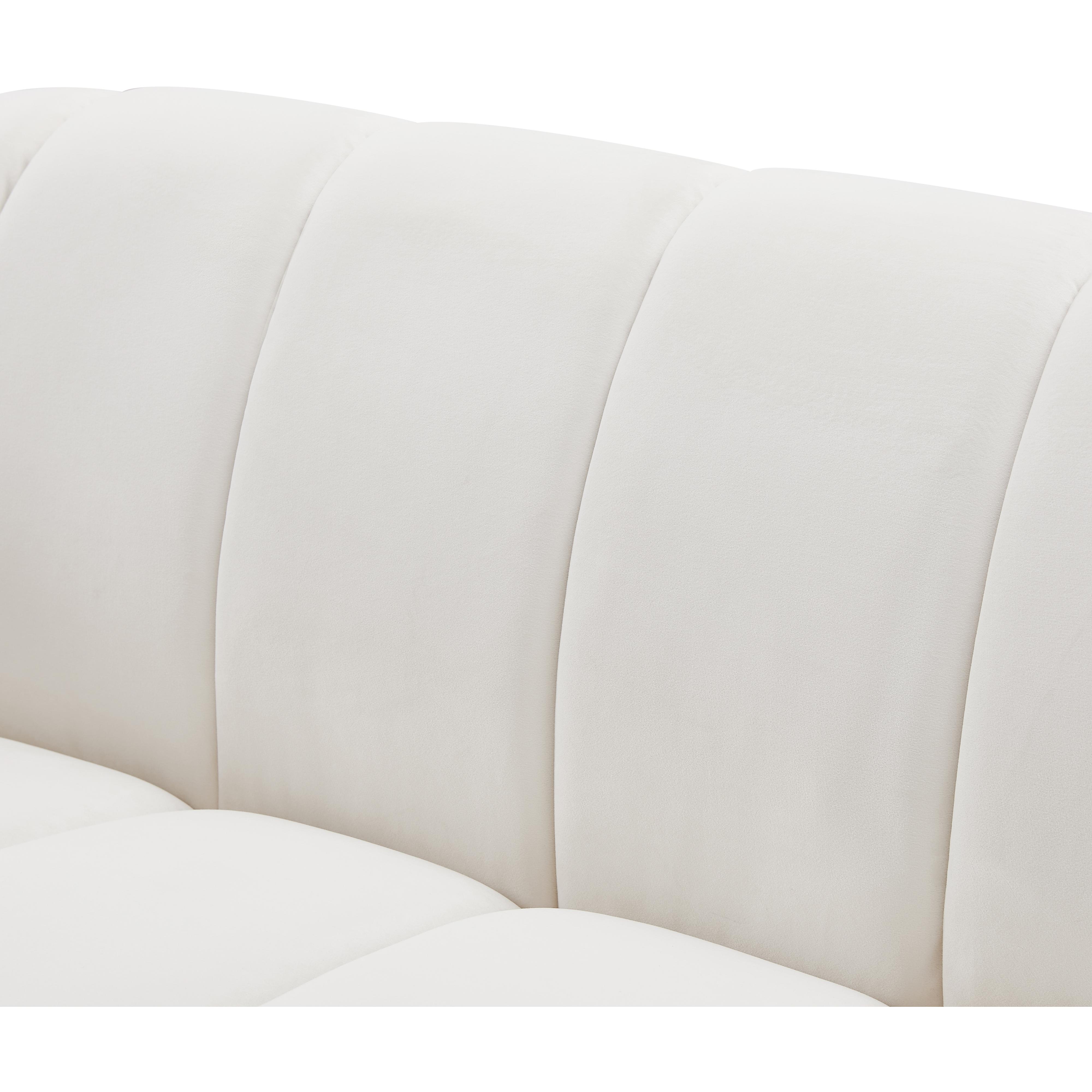 Meridian Elijah Cream Velvet Chair