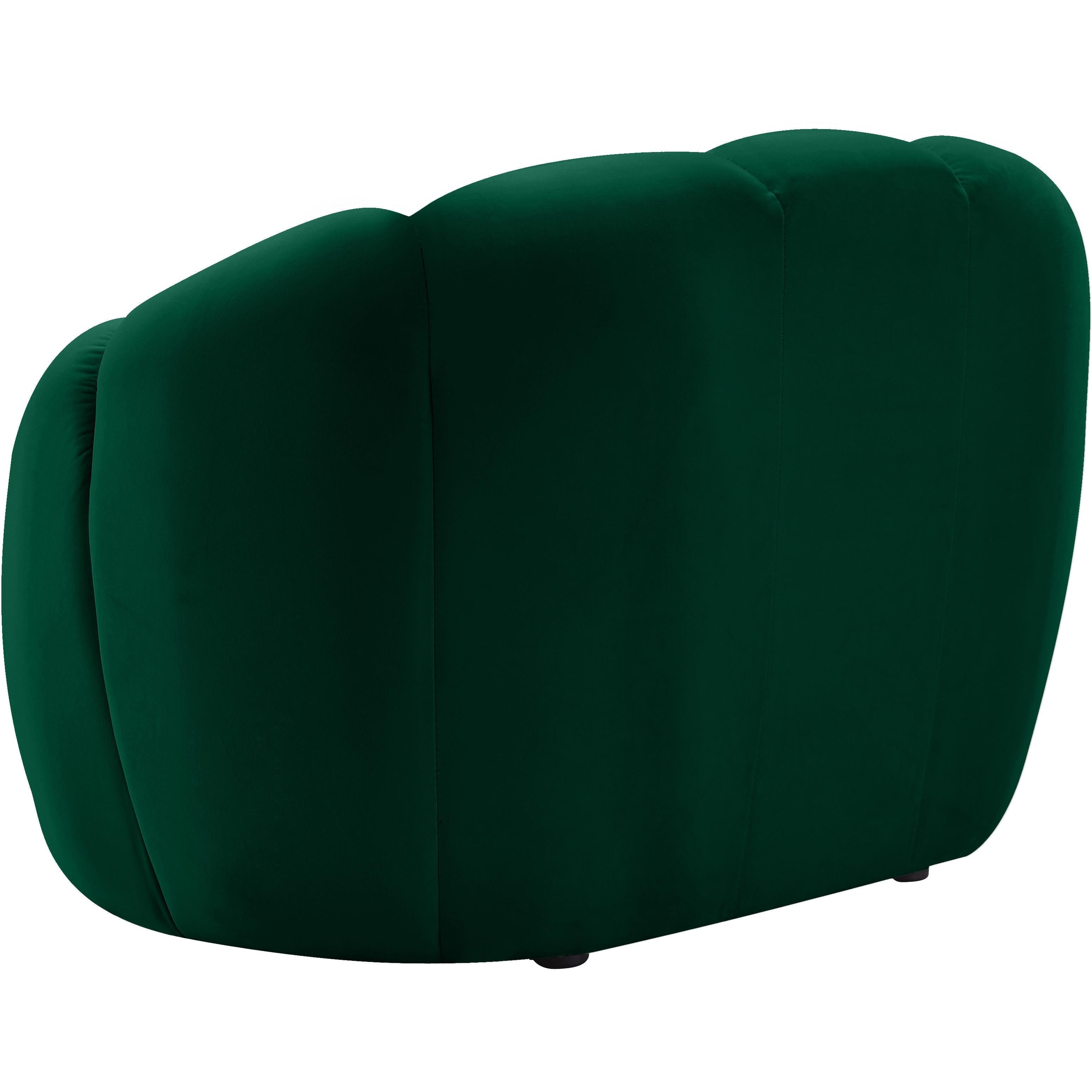 Meridian Elijah Green Velvet Chair
