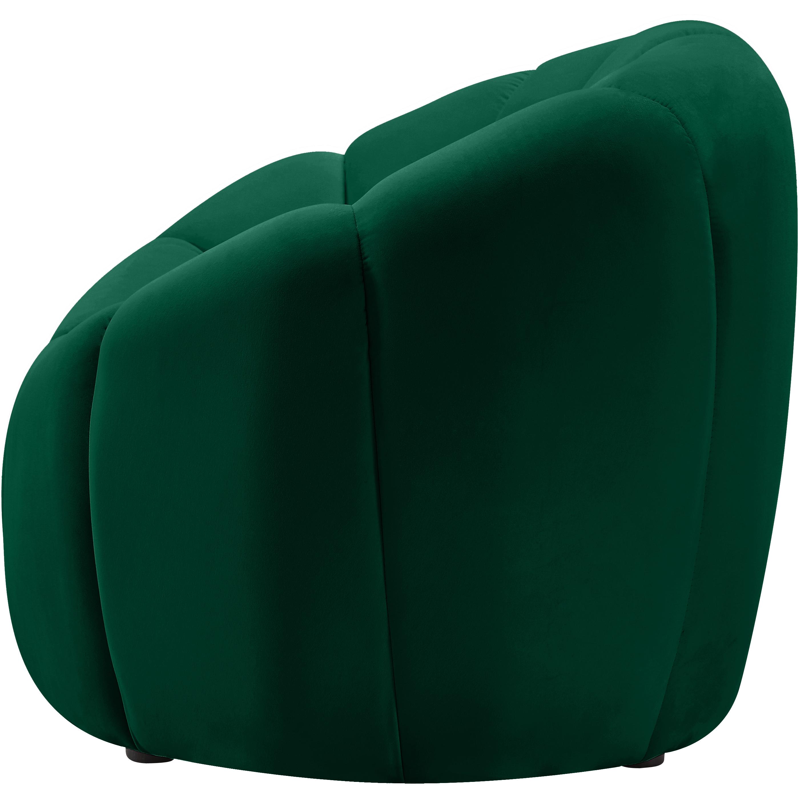 Meridian Elijah Green Velvet Chair