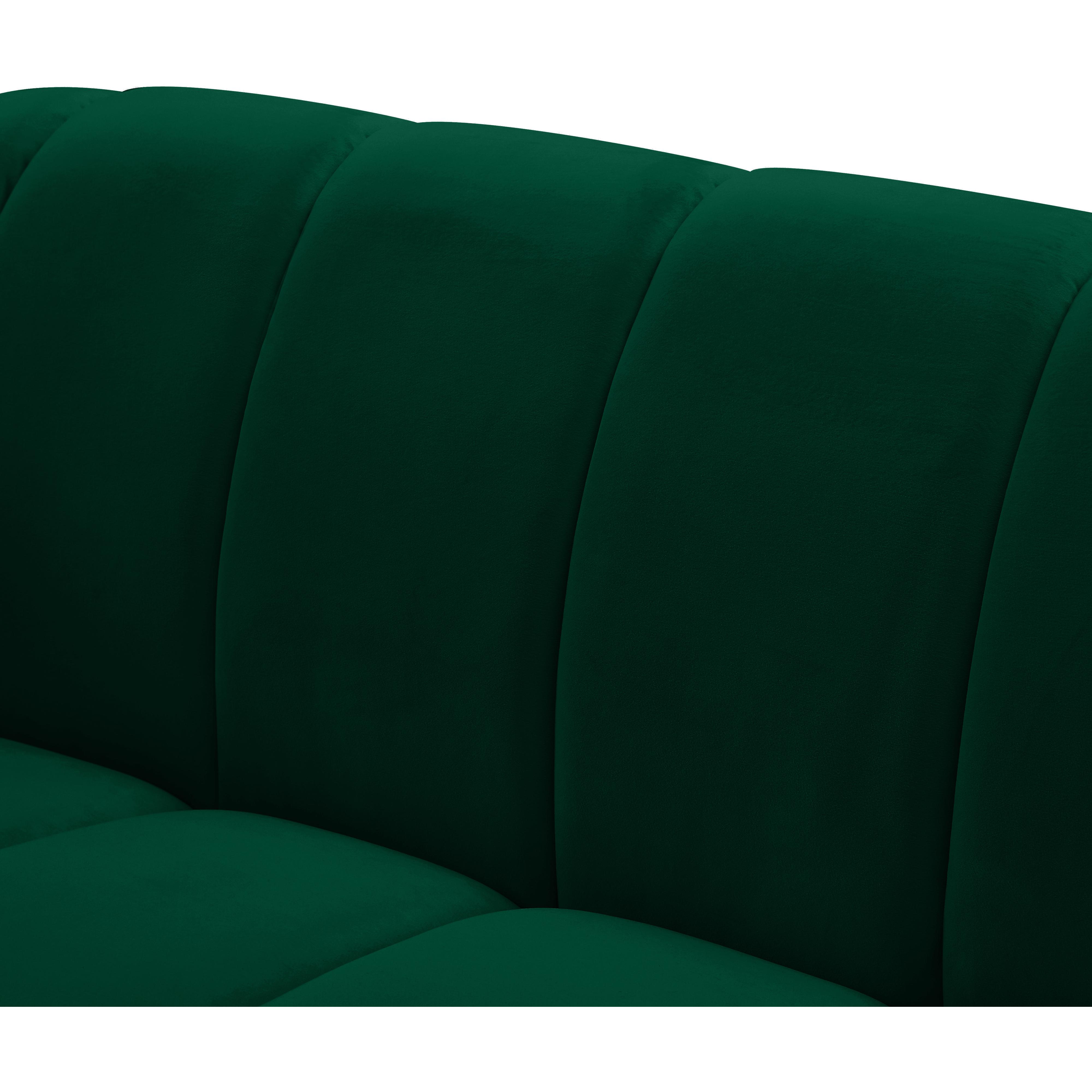 Meridian Elijah Green Velvet Chair