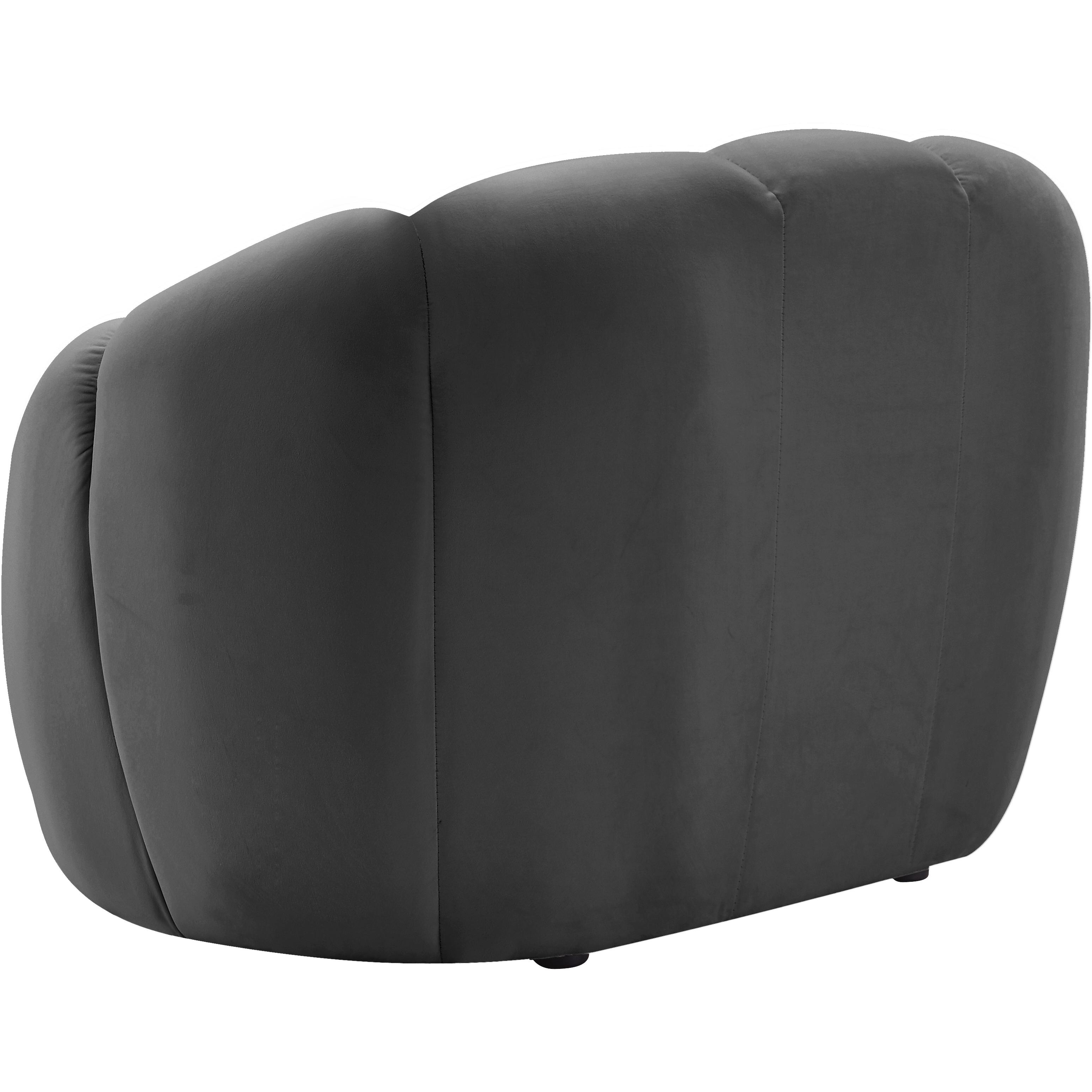 Meridian Elijah Grey Velvet Chair