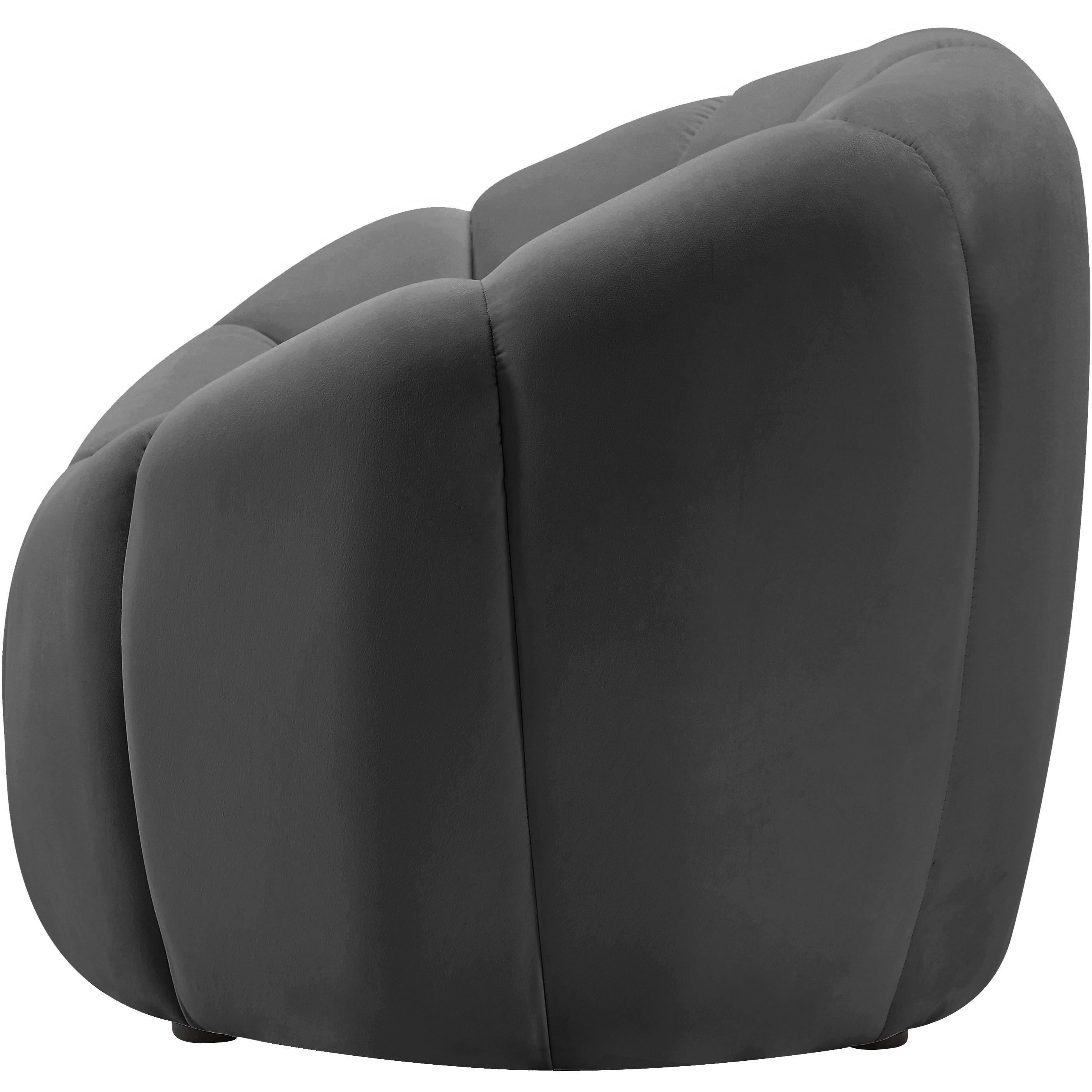 Meridian Elijah Grey Velvet Chair
