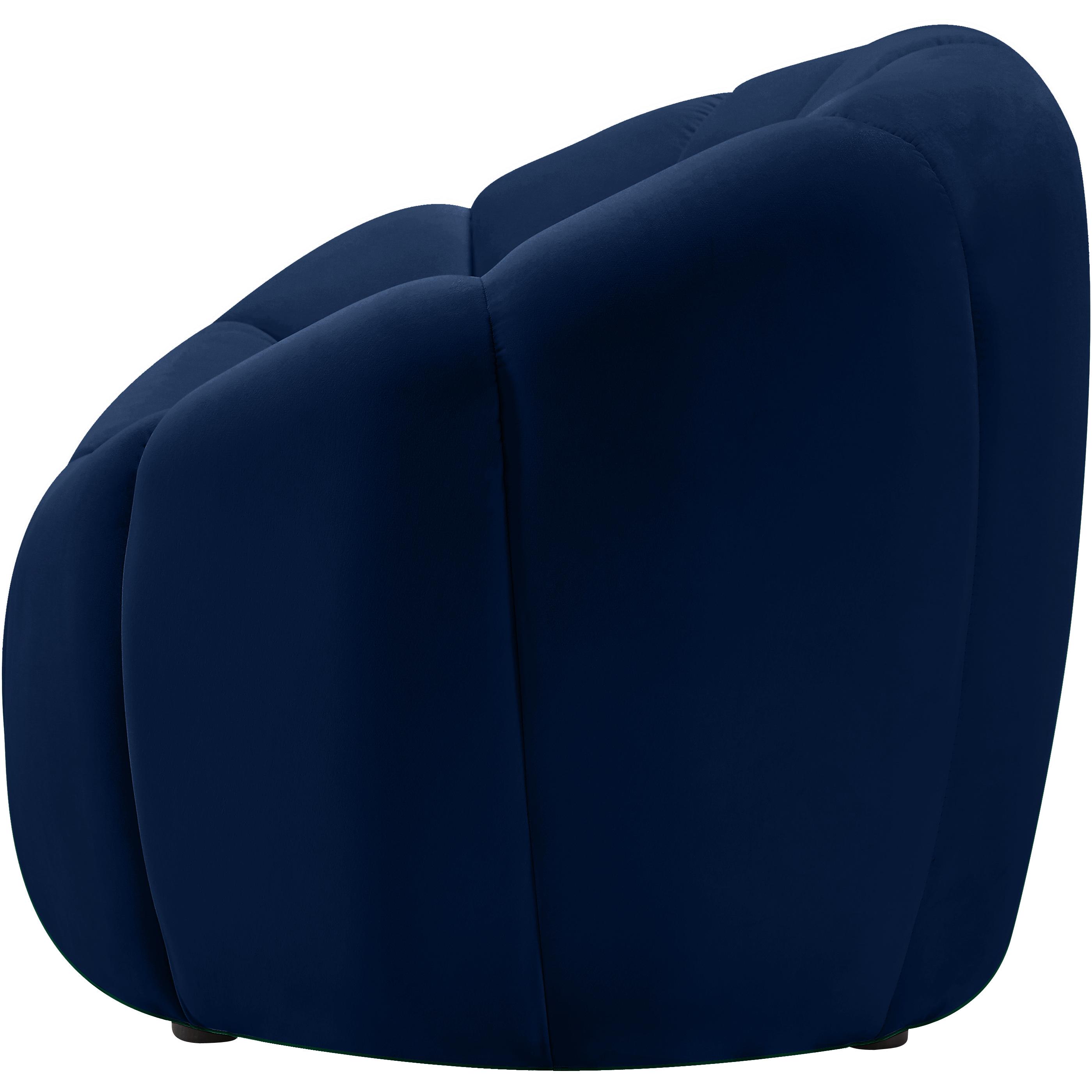 Meridian Elijah Navy Velvet Chair