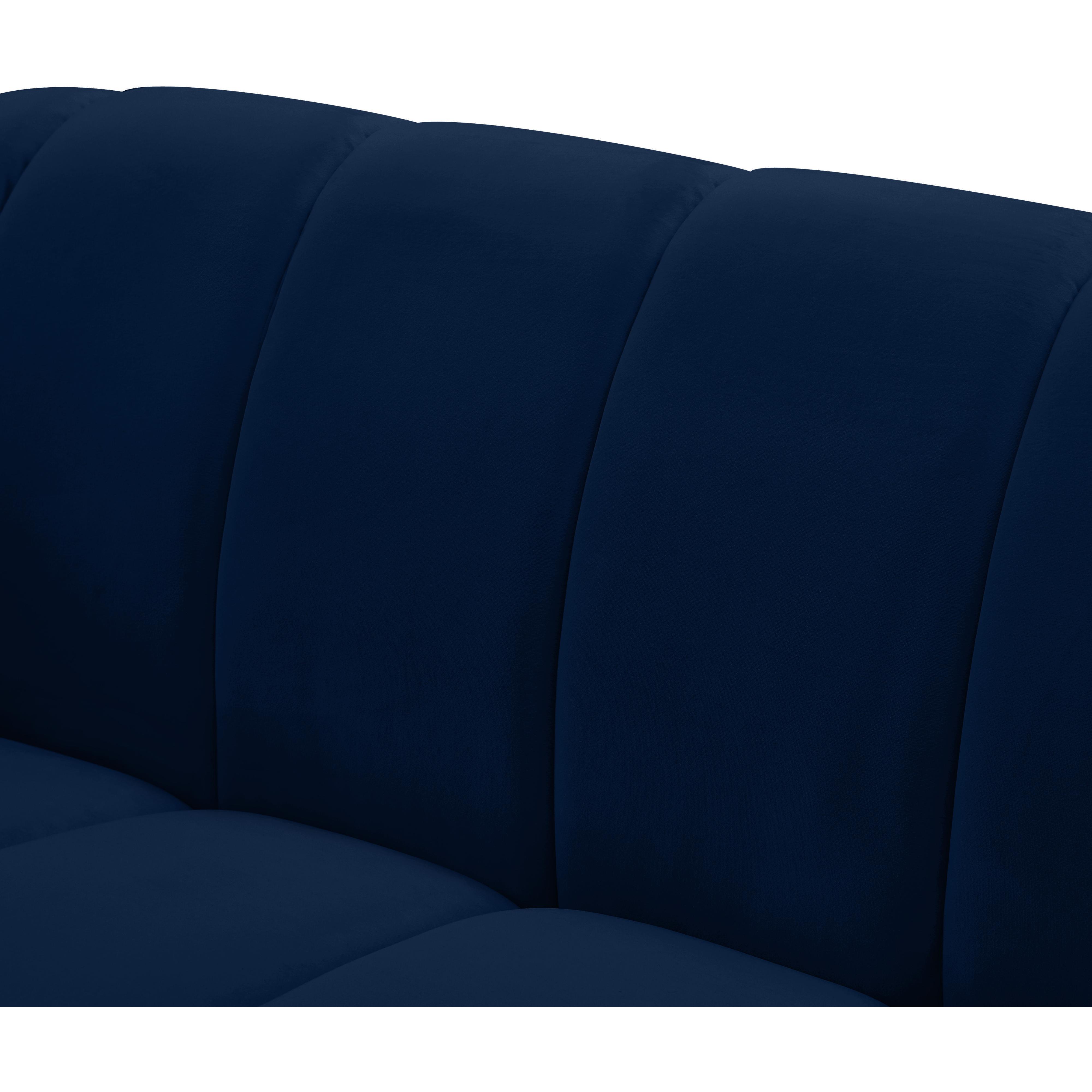 Meridian Elijah Navy Velvet Chair